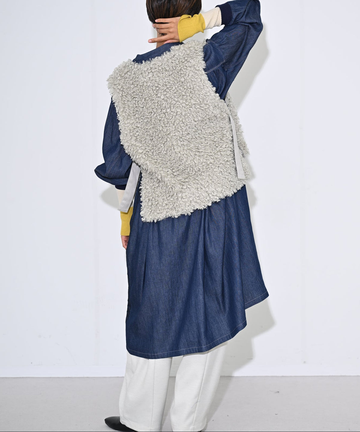 グレージュ　model：H166cm