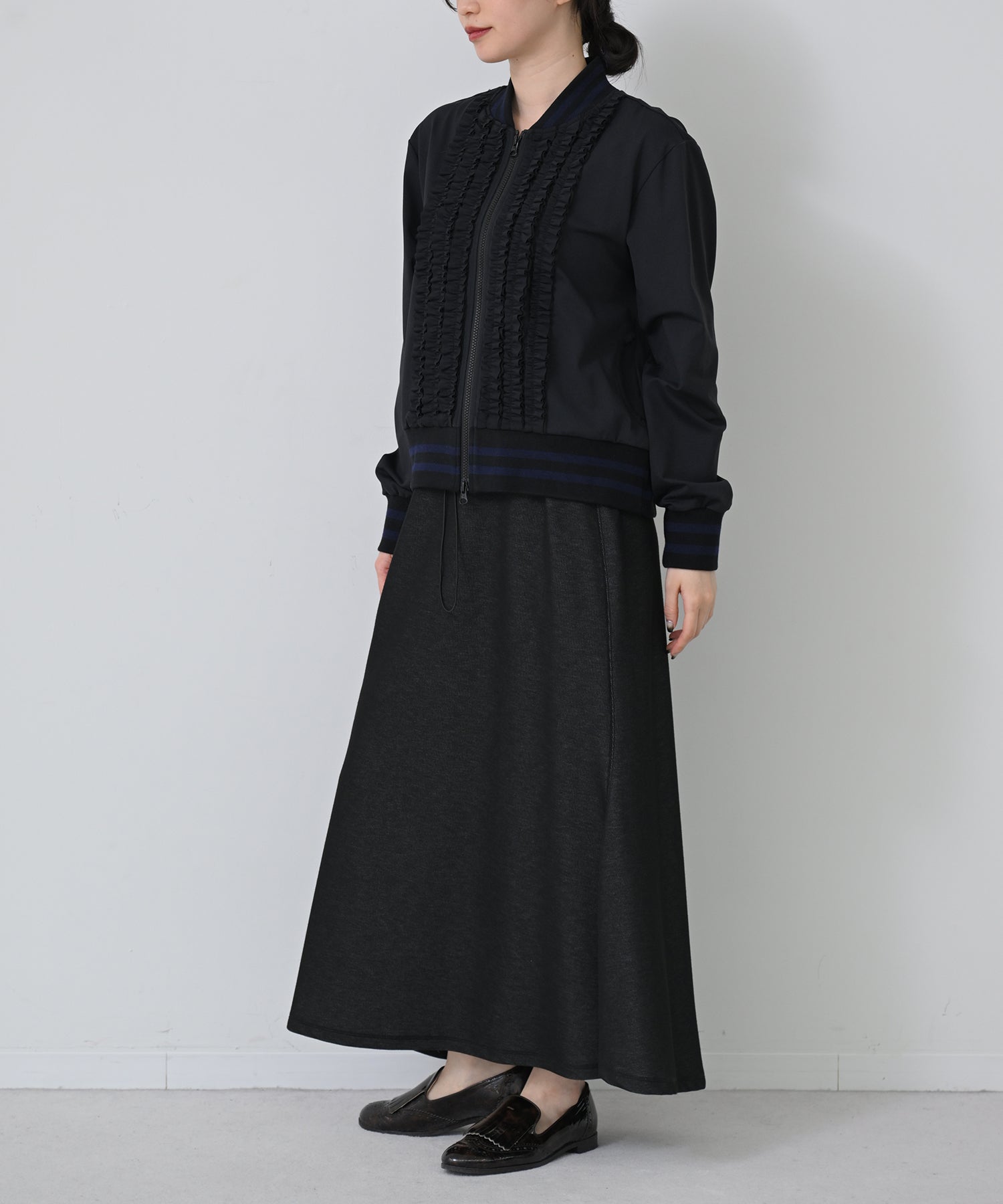 ▪️専用　BORDER FRILL TOP(38) 　BLACK ▪️専用 BORDER FRILL TOP(38) BLACKの通販 | NEXTGENINVESTING