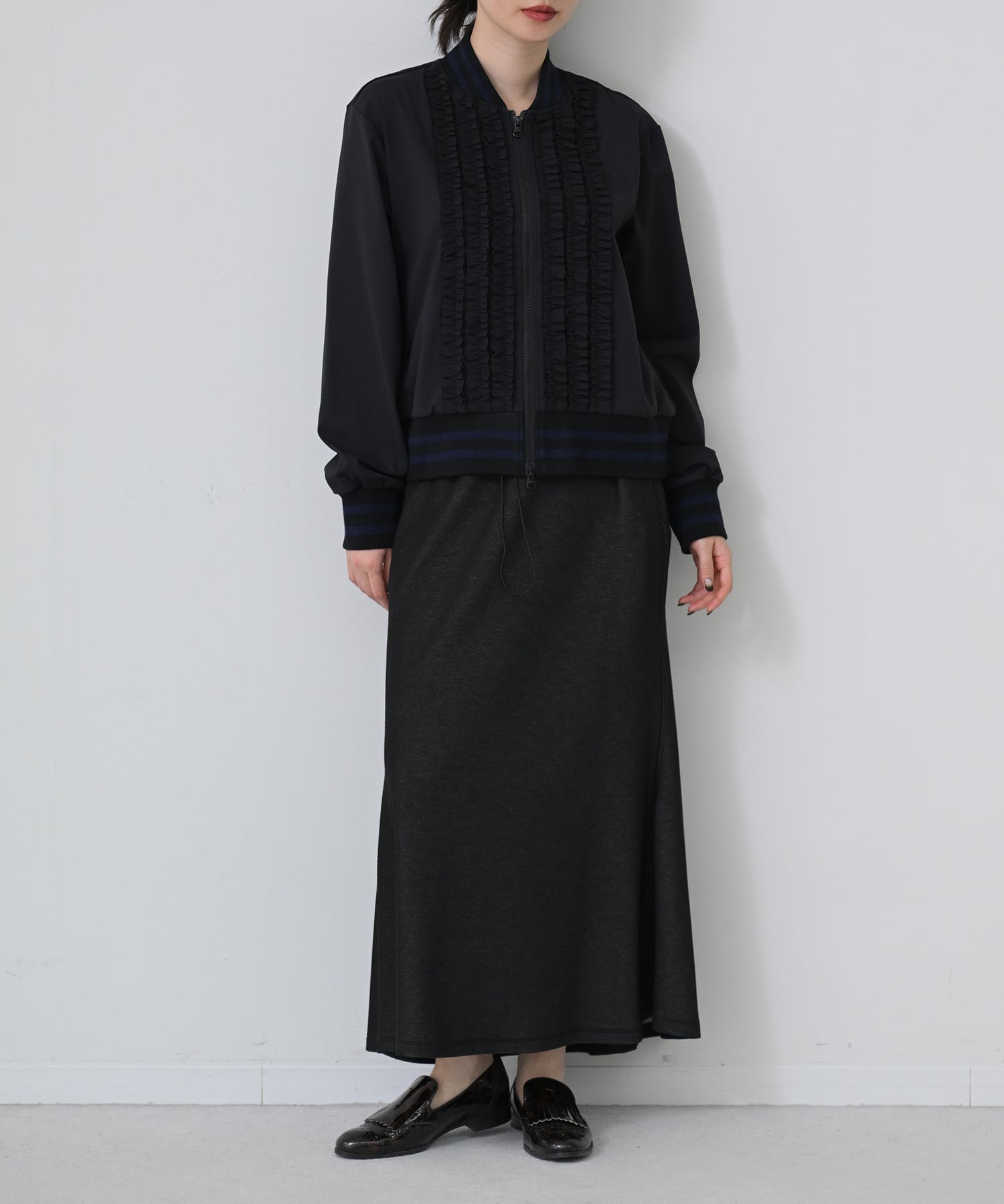TOP FRILL JAQURD FRINGE 　BLACK TOP(38) FRILL ▪️専用　BORDER – shawty My トップス