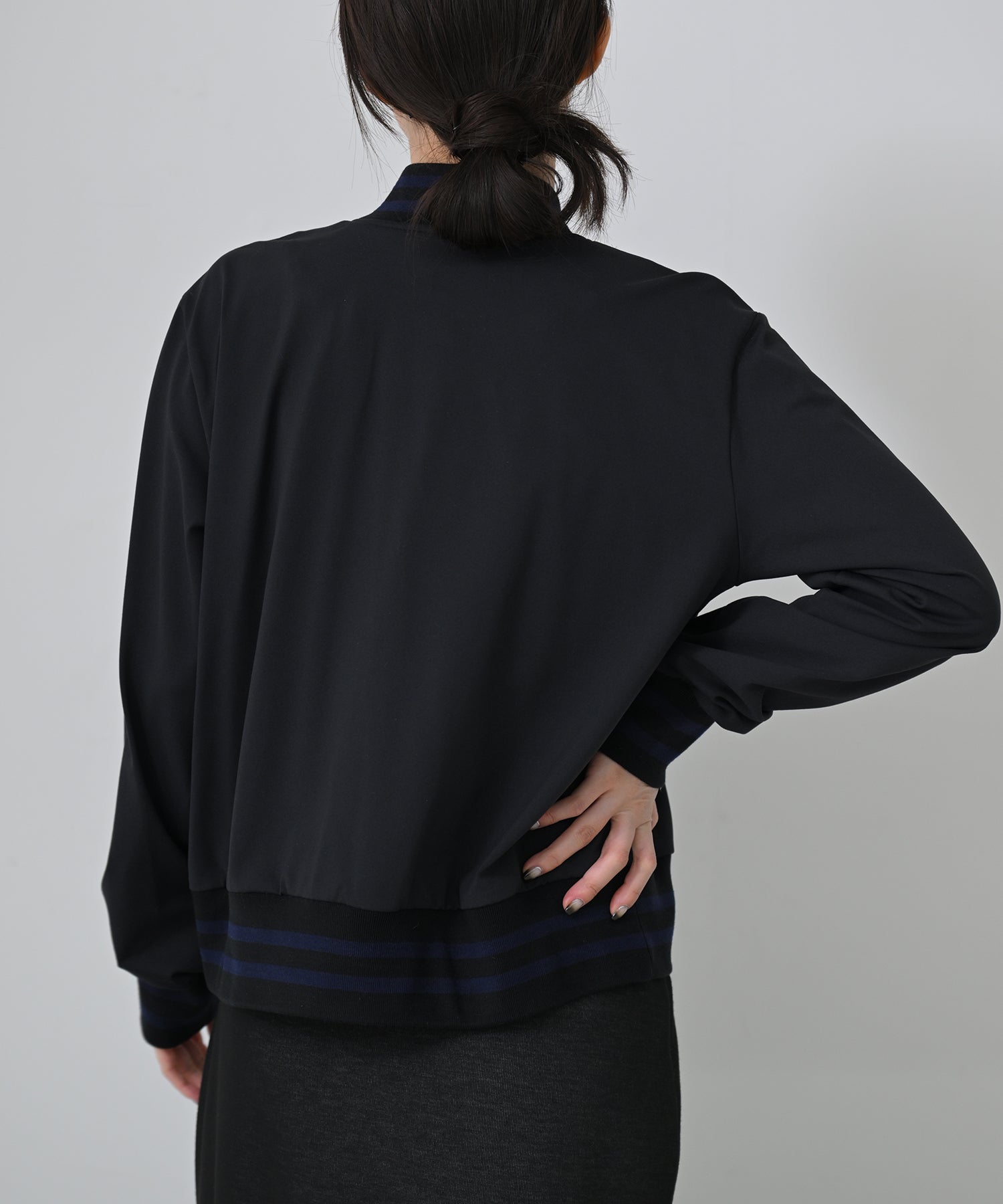 大人気につき再入荷】Border Front Frill Blouson