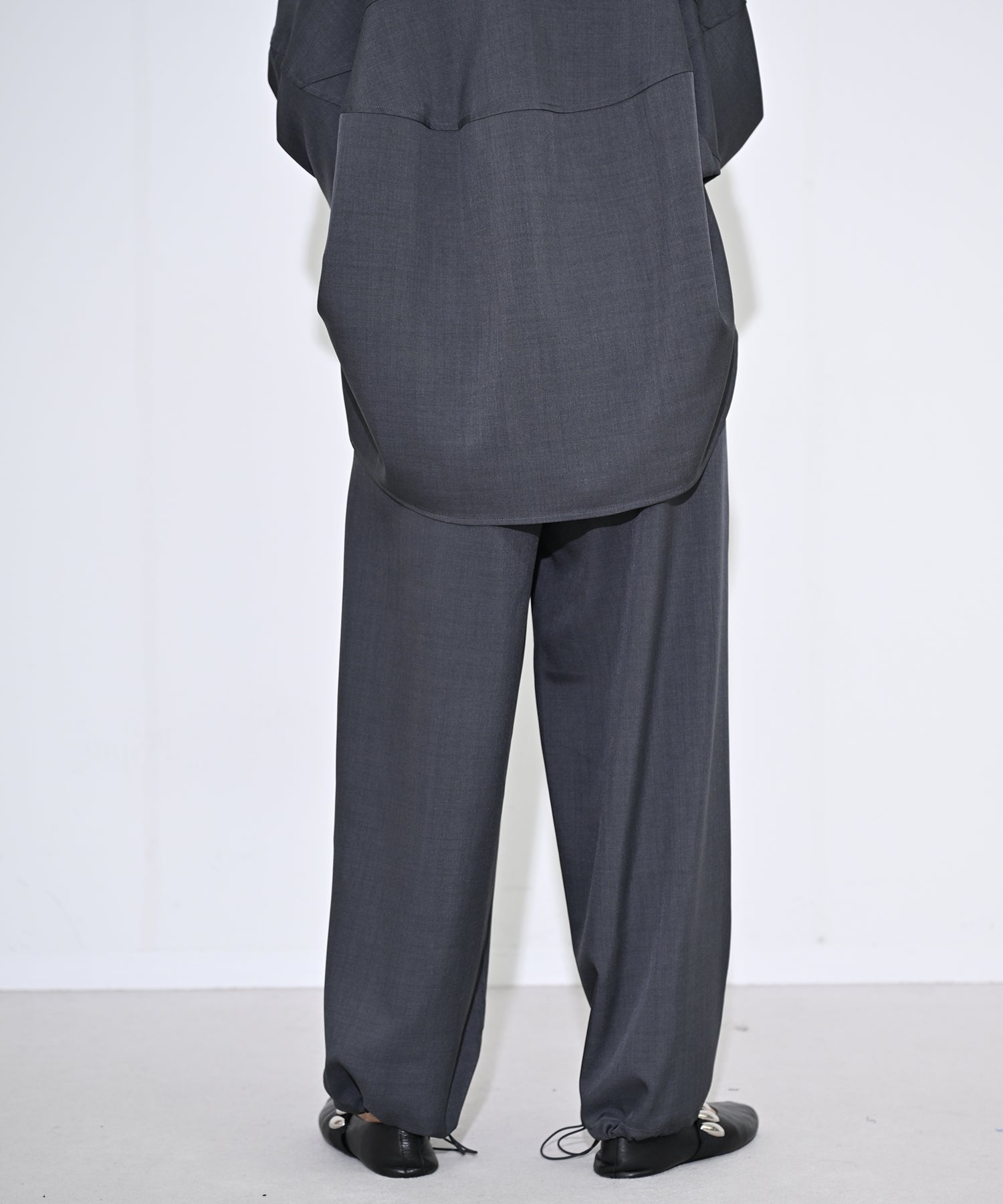 Drawstring Wide Easy Pants