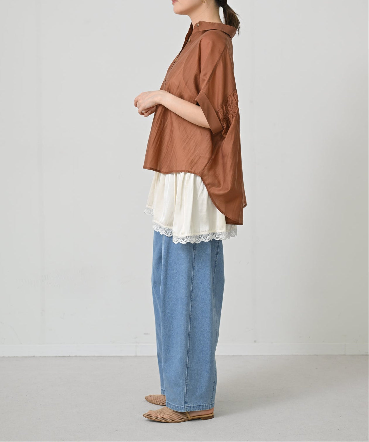 ブラウン　model：H167cm