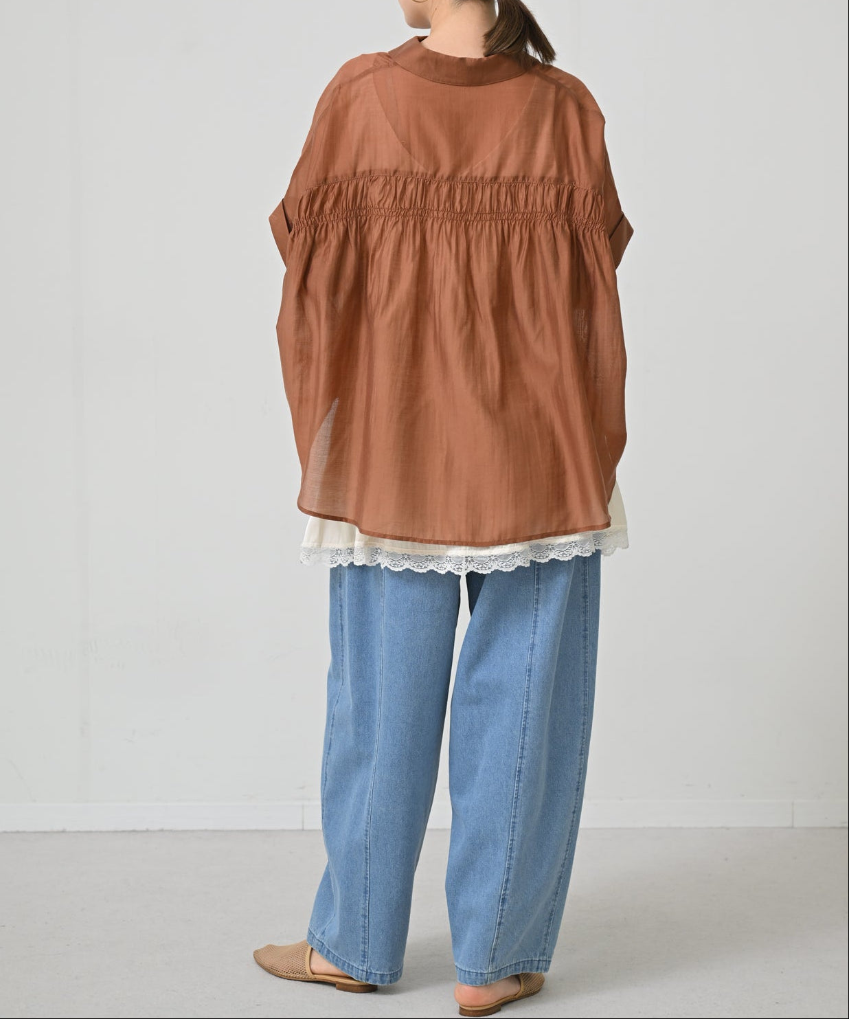 ブラウン　model：H167cm