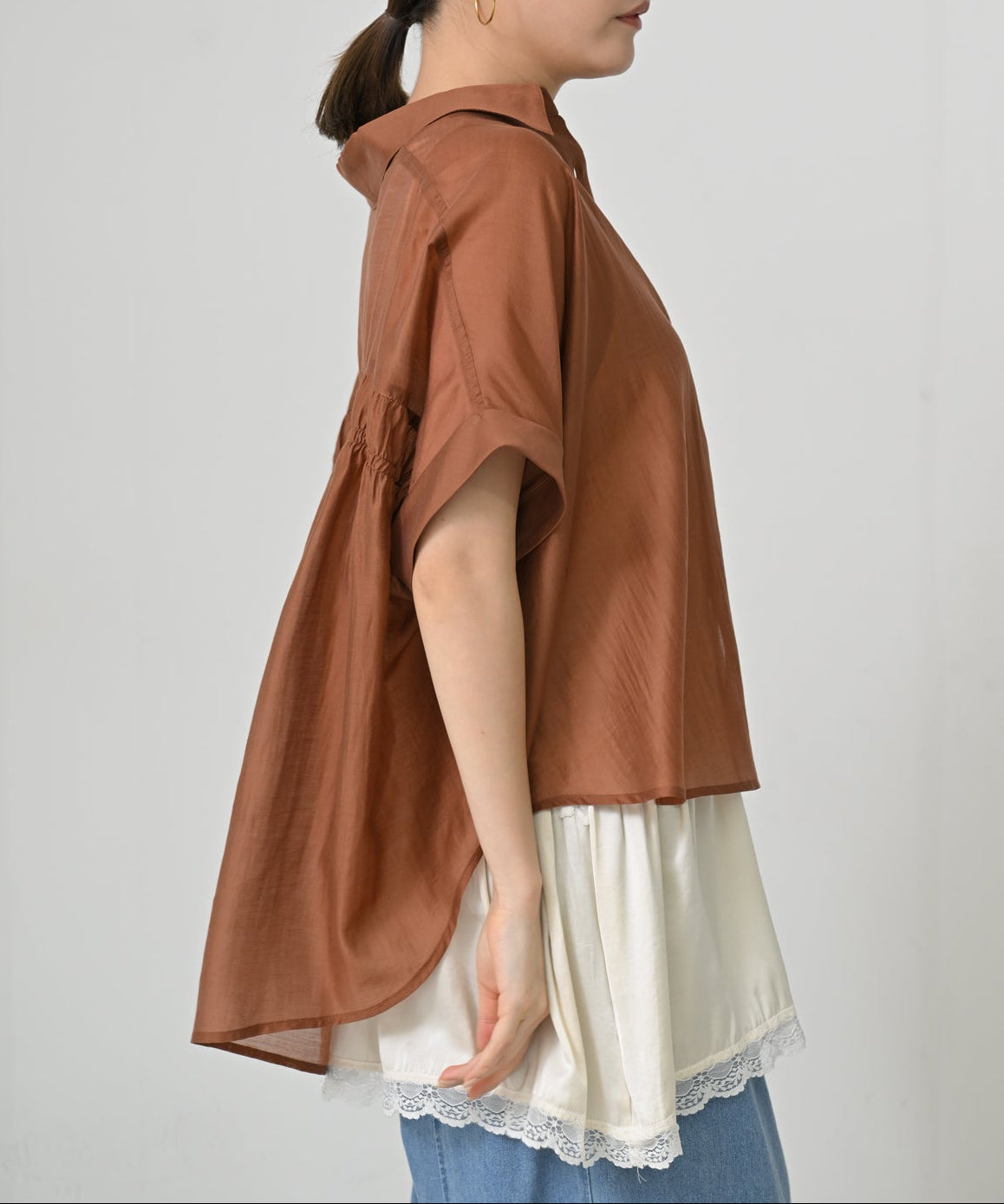 ブラウン　model：H167cm