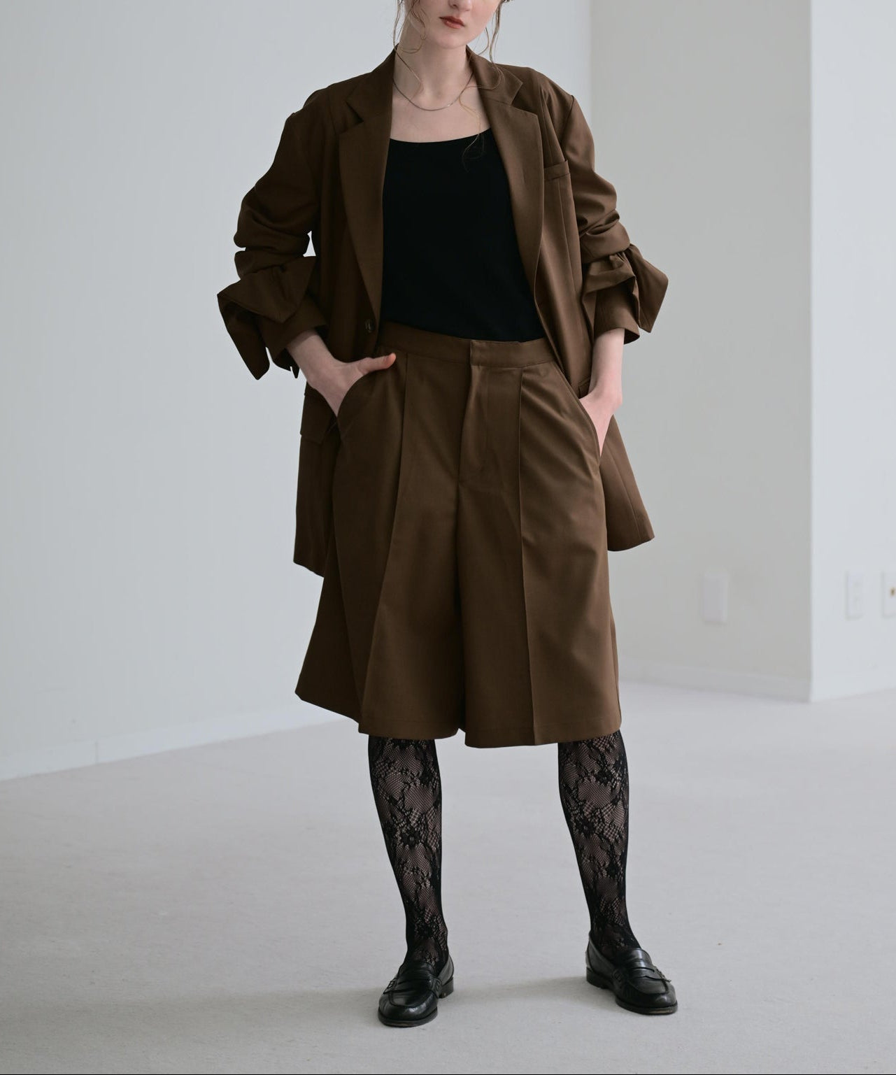 ブラウン　model：H170cm