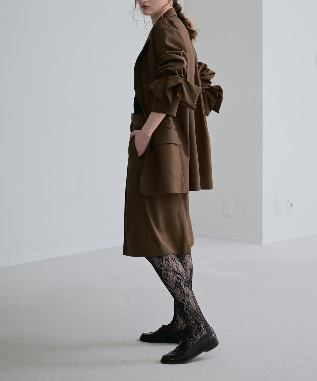 ブラウン　model：H170cm