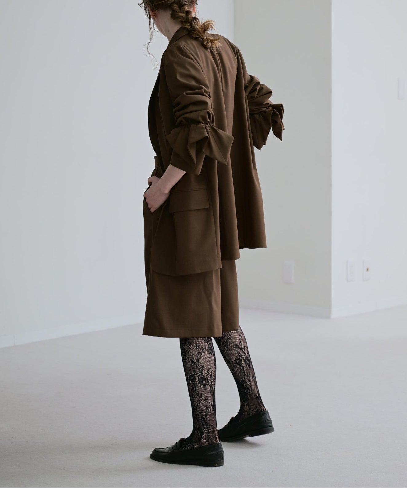 ブラウン　model：H170cm