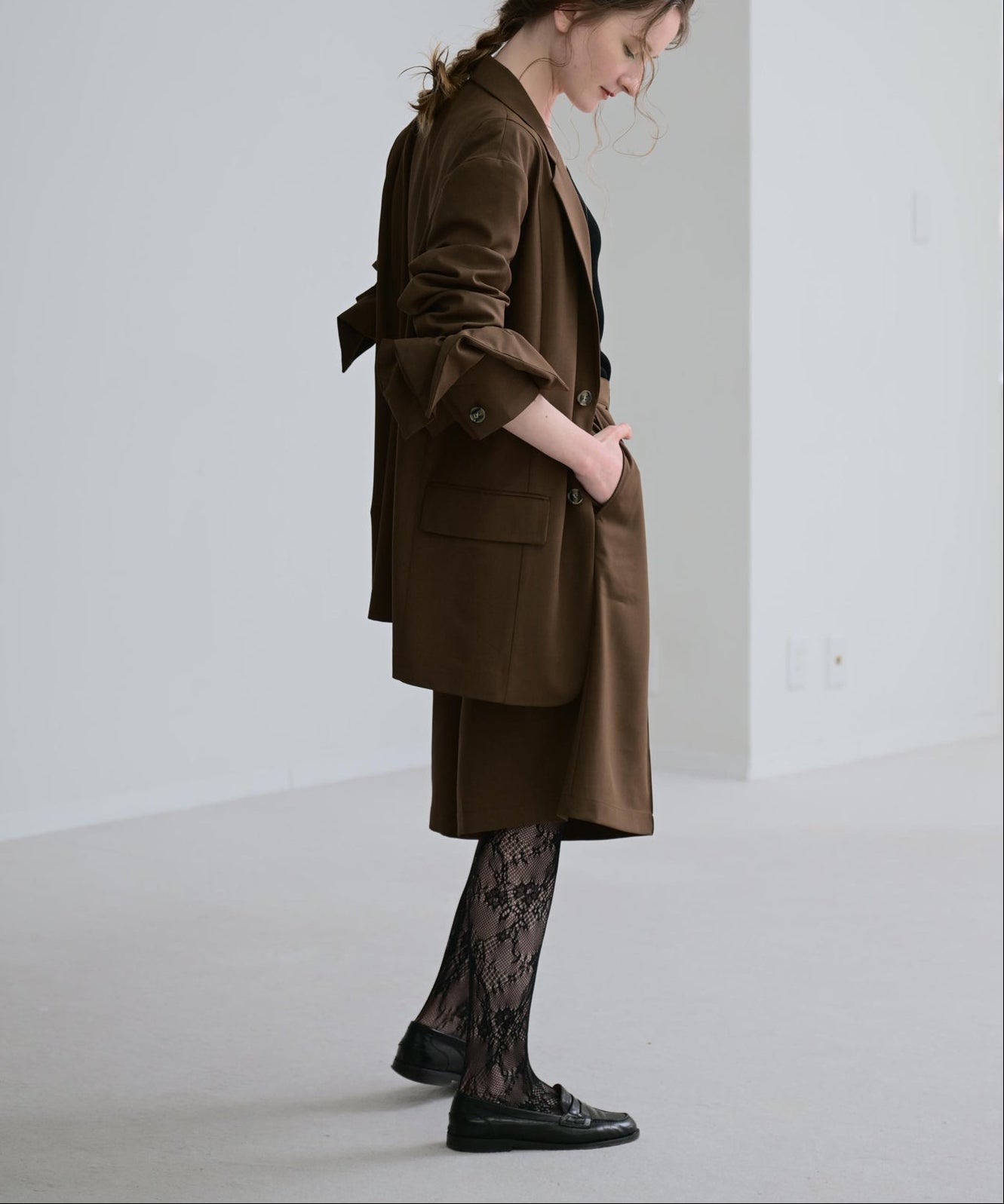 ブラウン　model：H170cm