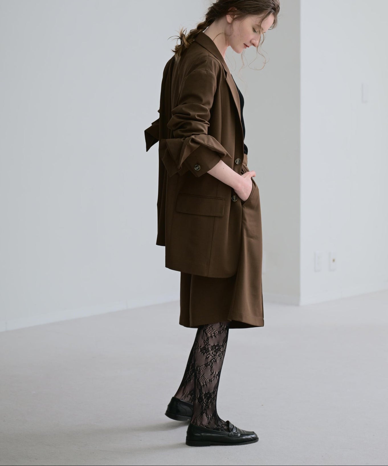 ブラウン　model：H170cm