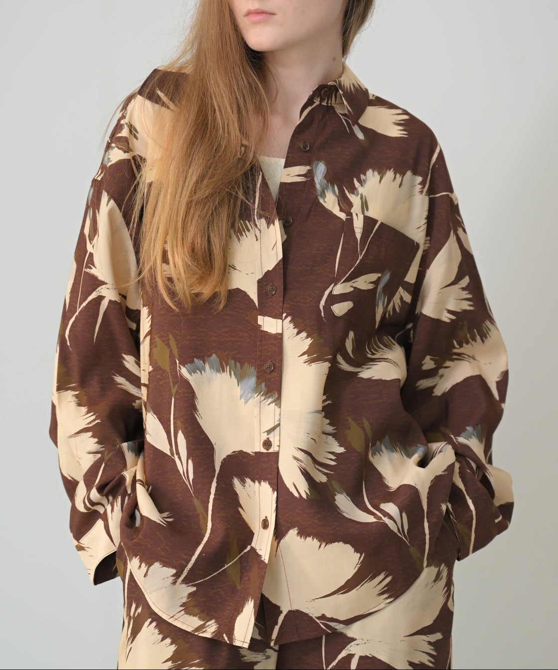 Botanical Print Relax Shirt