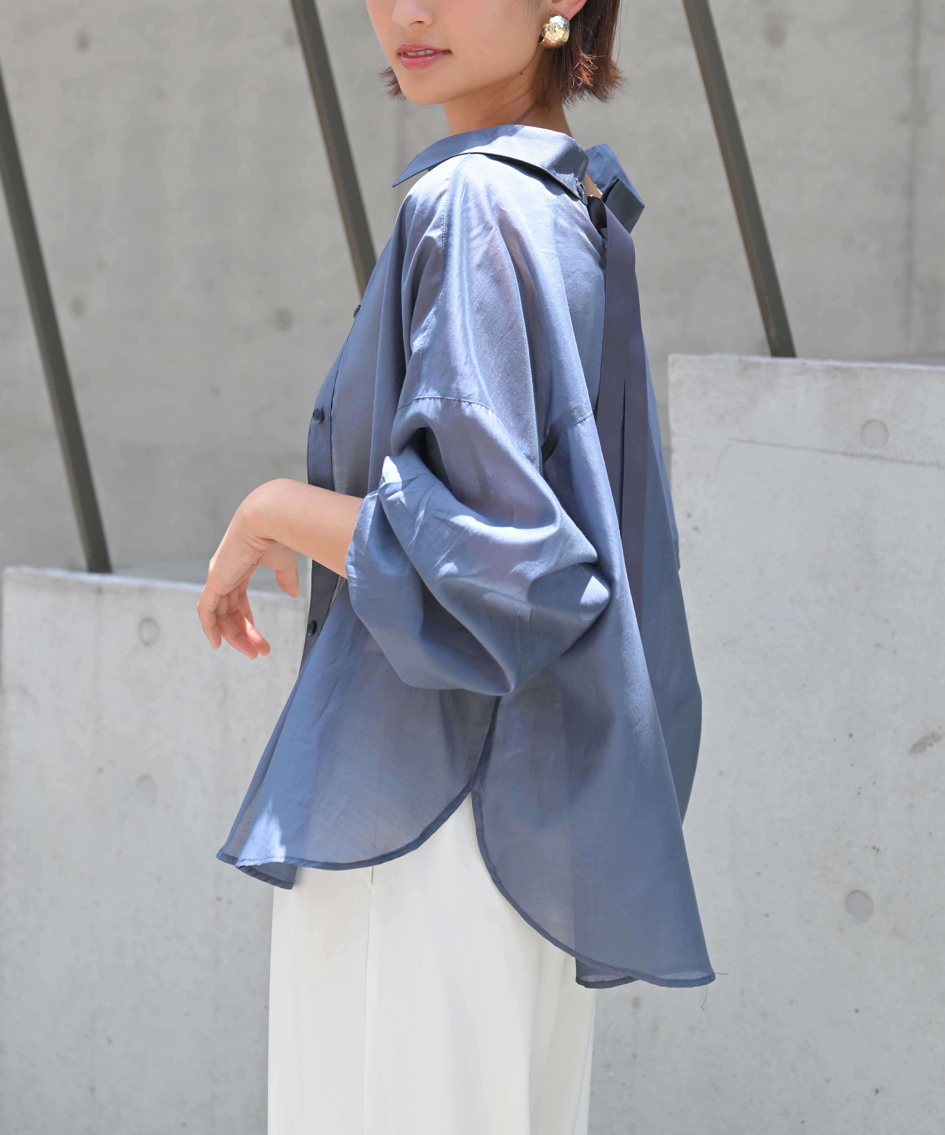 Back Ribbon Relax Blouse