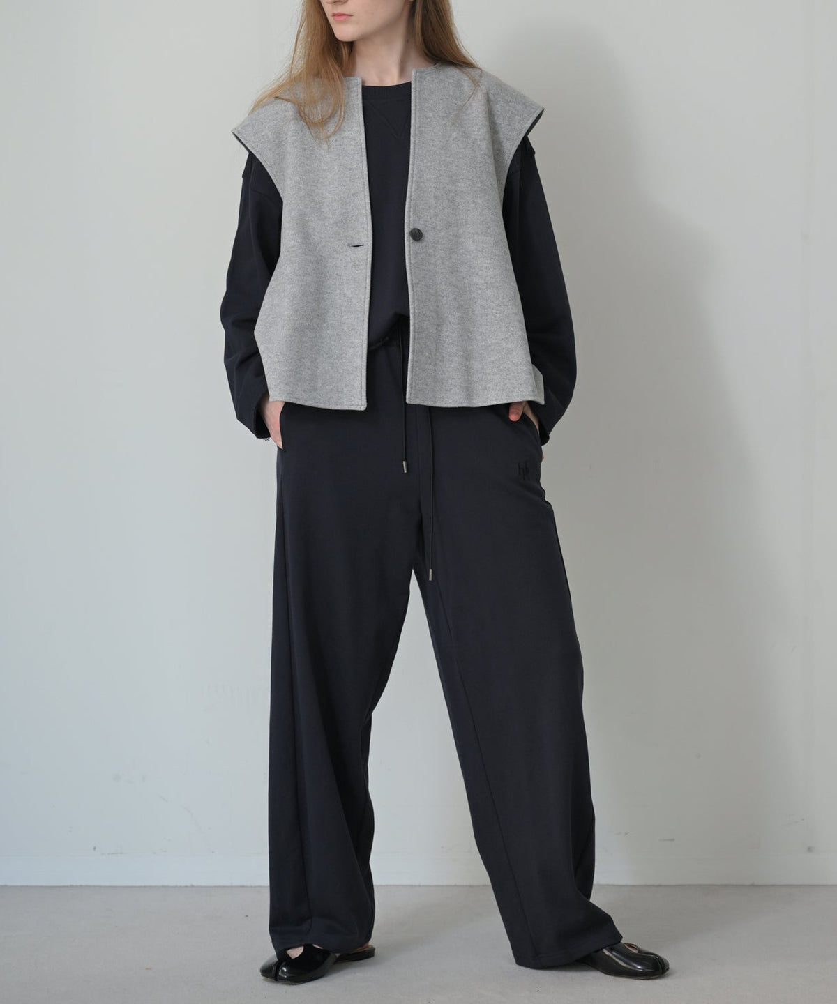 ネイビー Lサイズ　model：H170cm