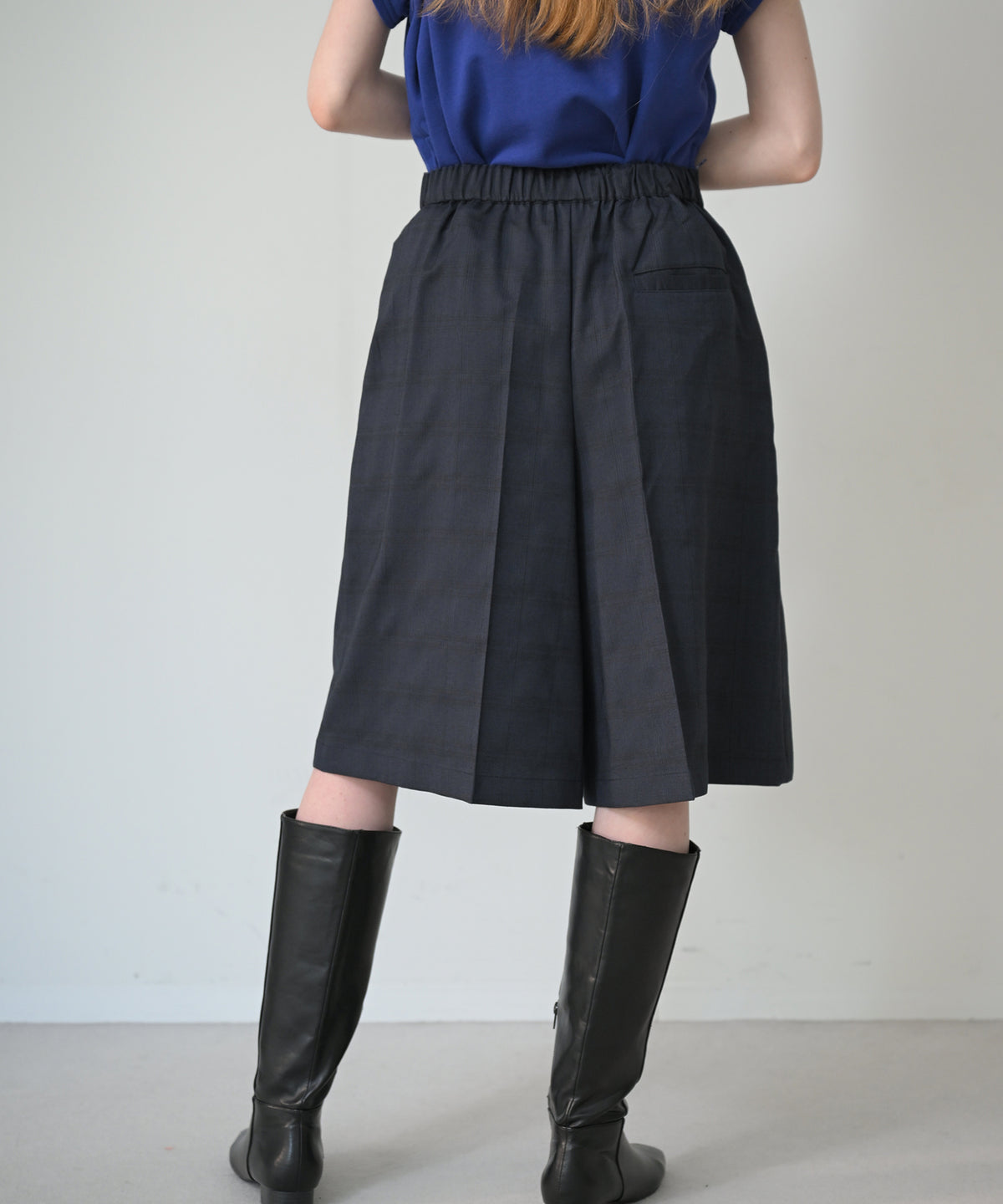 ネイビーチェック　model：H170cm