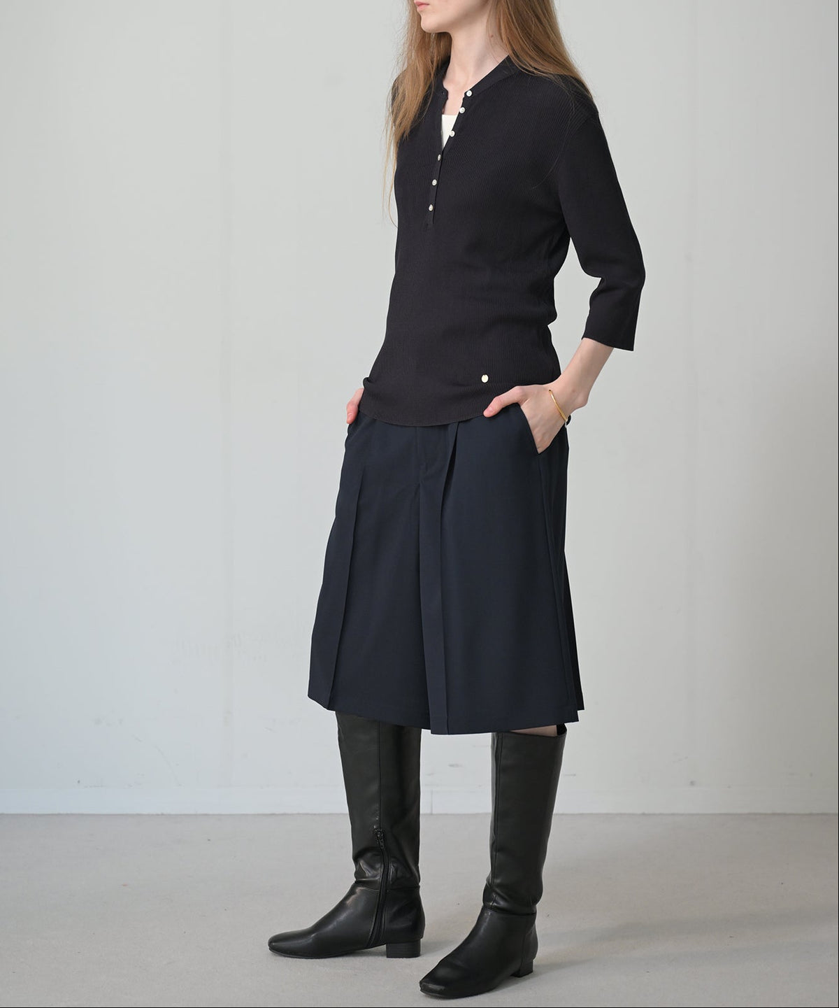 ネイビー　model：H170cm