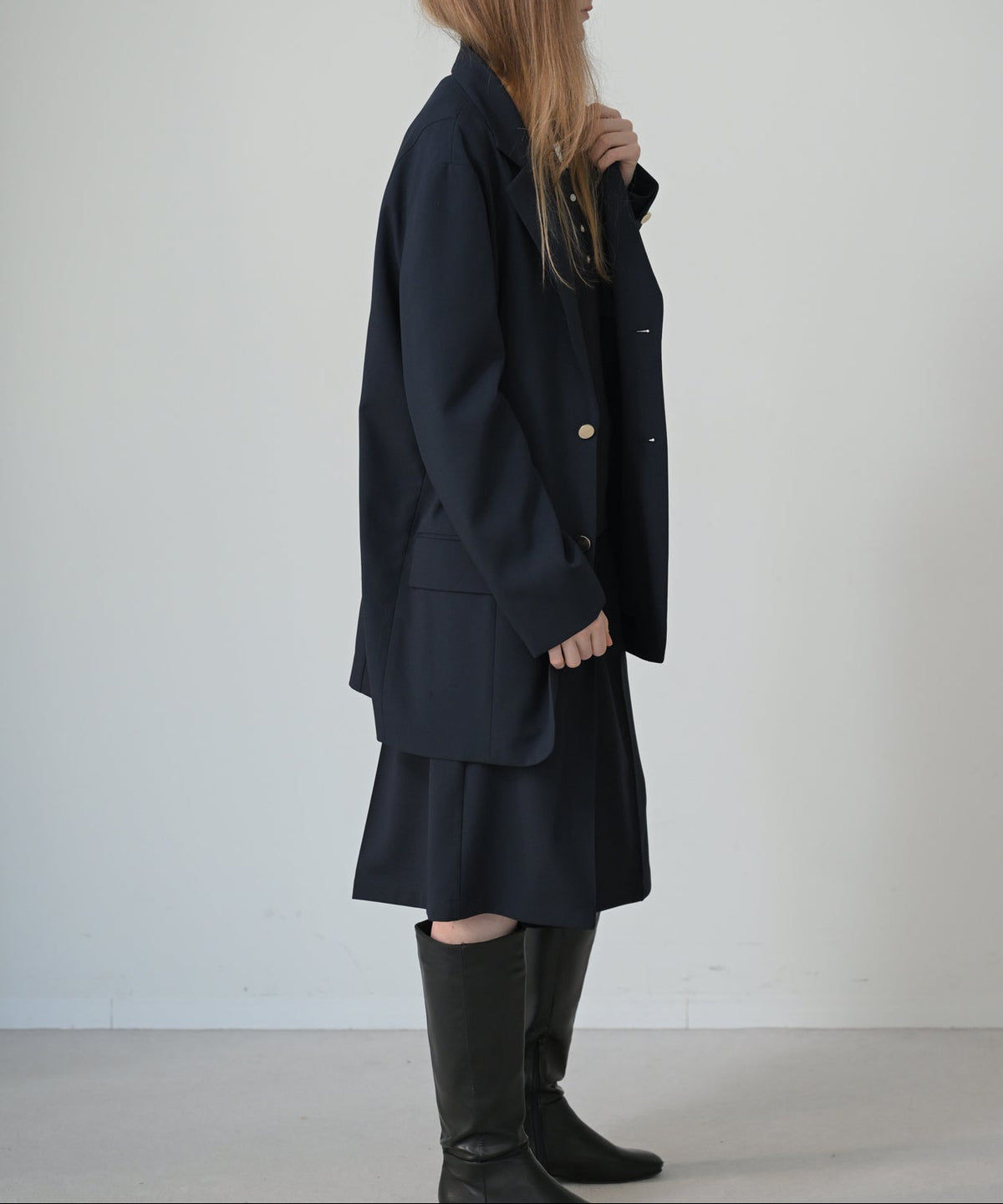 ネイビー　model：H170cm