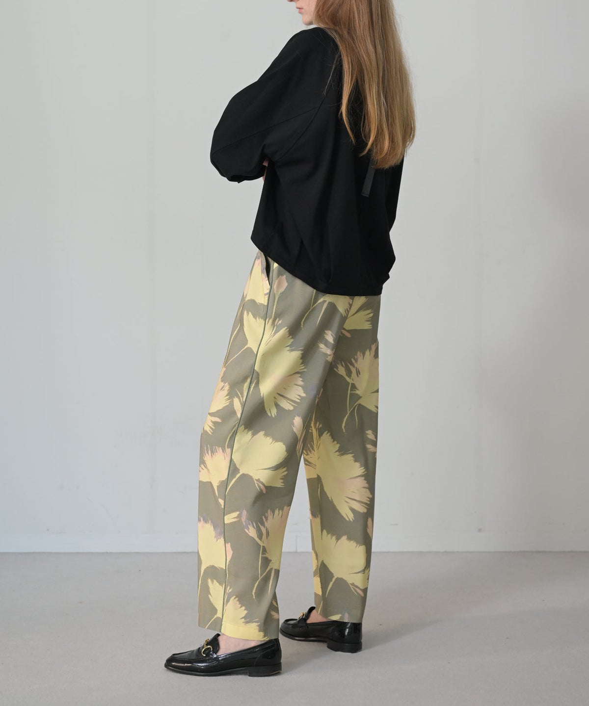 グリーン×ベージュ　model：H170cm