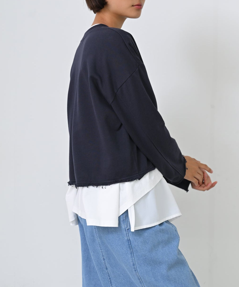 ネイビー　model：H166cm