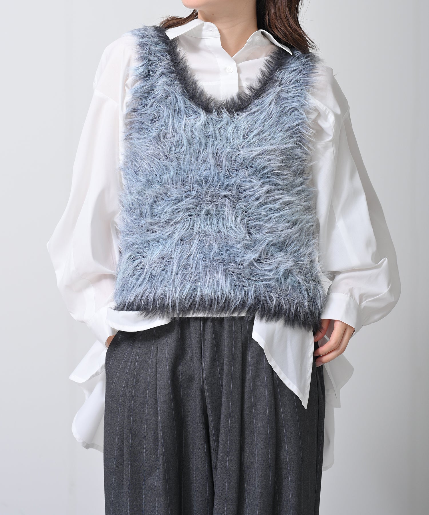 Mohair Knit Vest