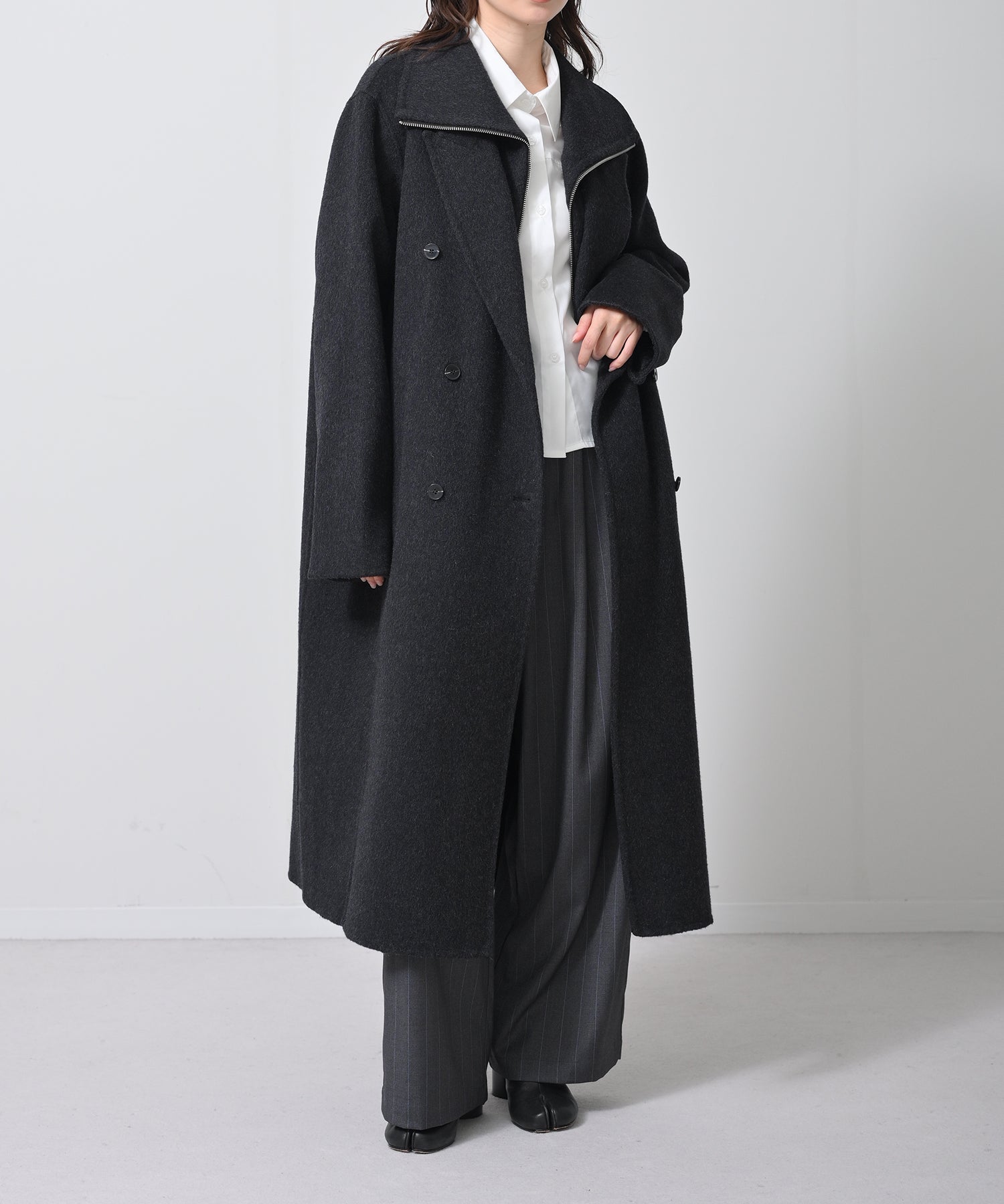 完売のため再生産】Structured Double Wool Coat