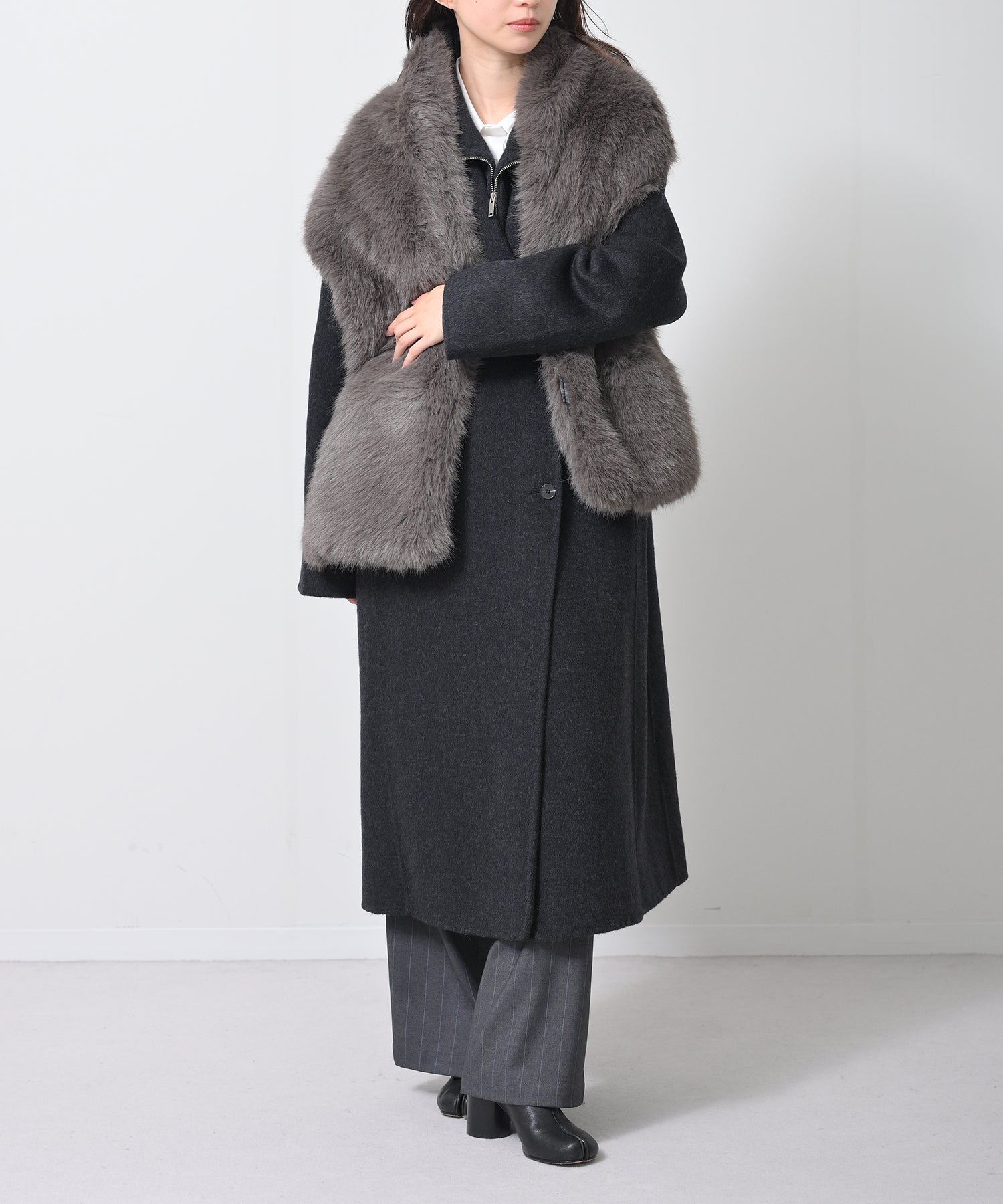 完売のため再生産】Structured Double Wool Coat