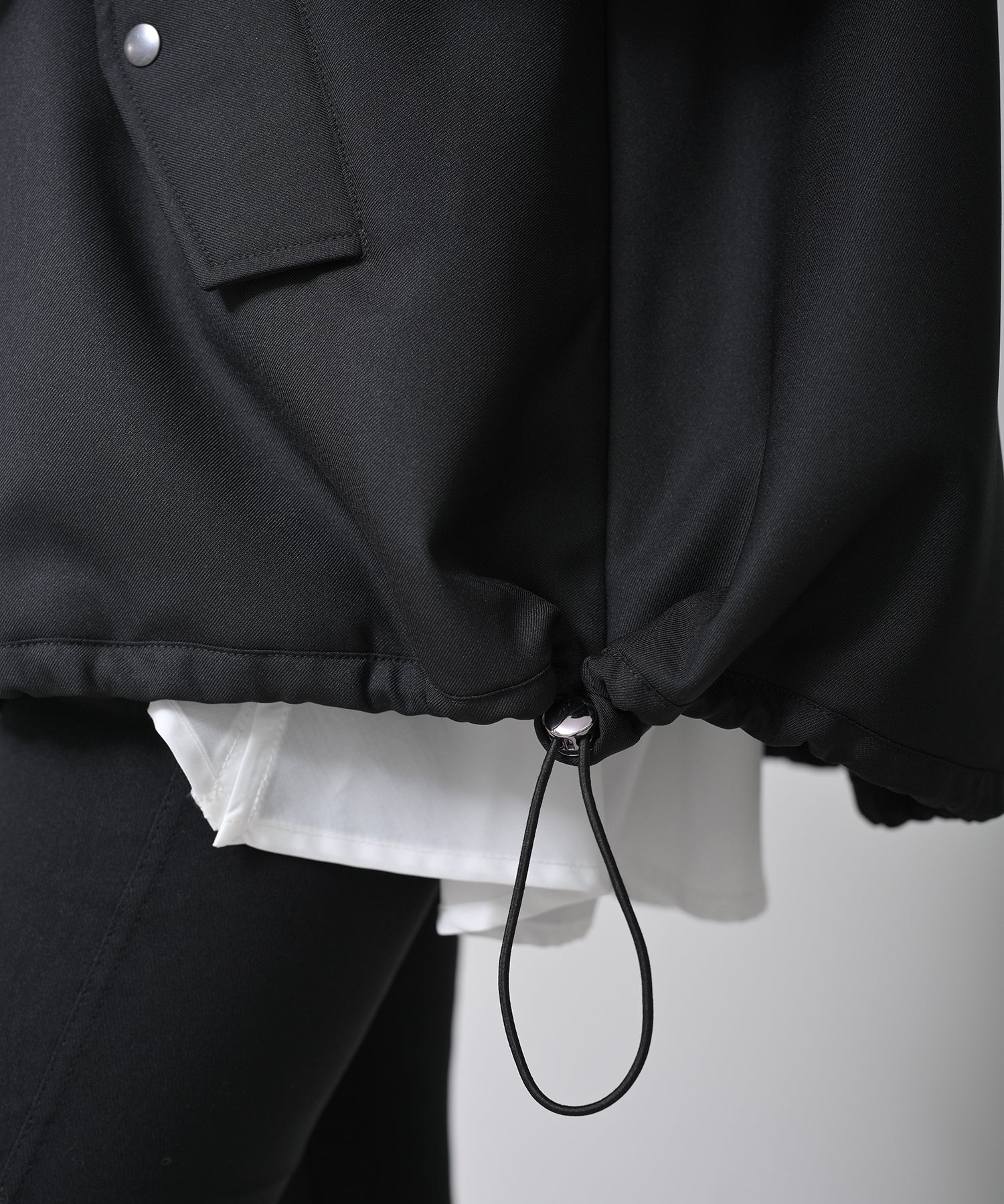 Hybrid Knit Sleeve Coat