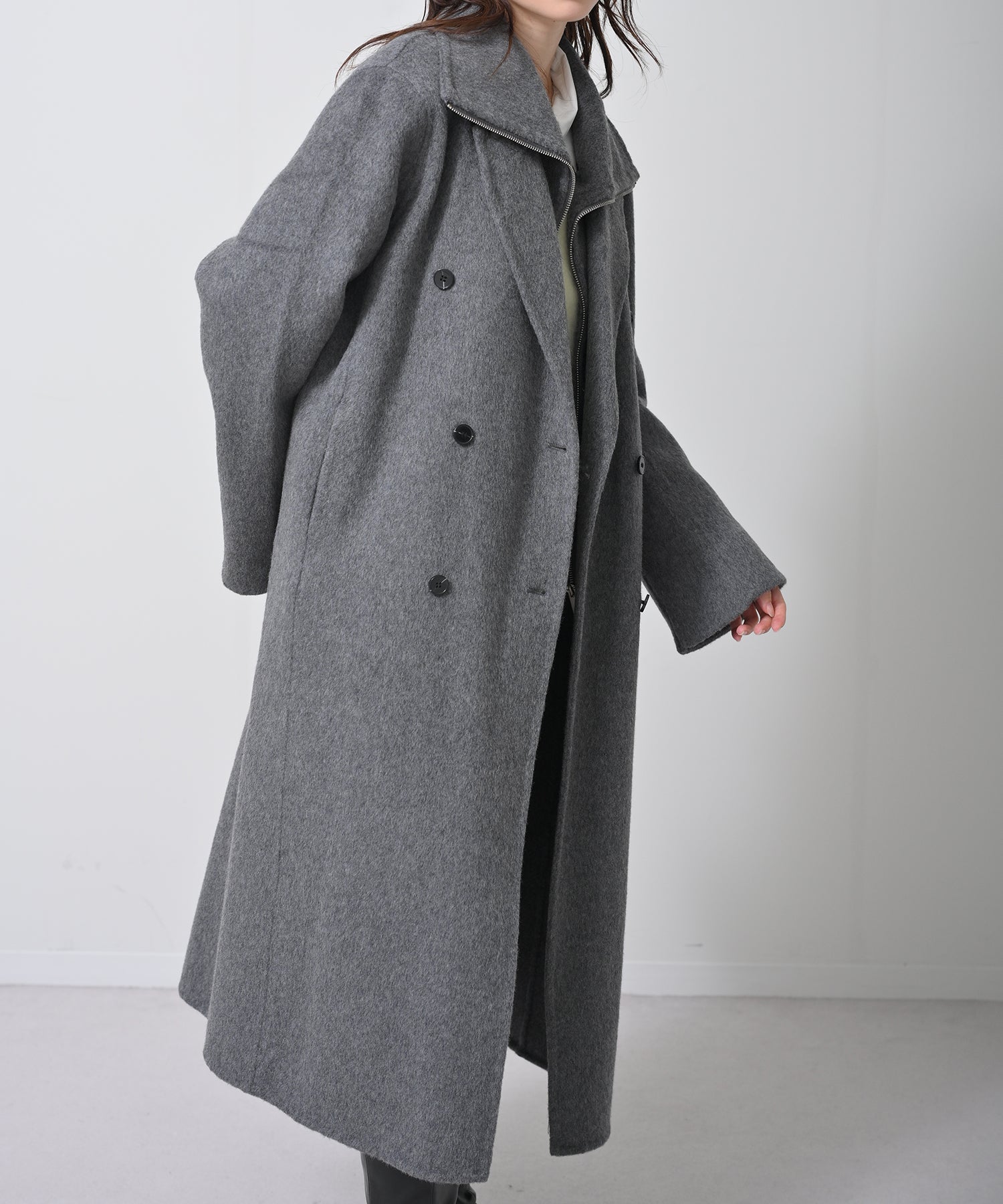 完売のため再生産】Structured Double Wool Coat