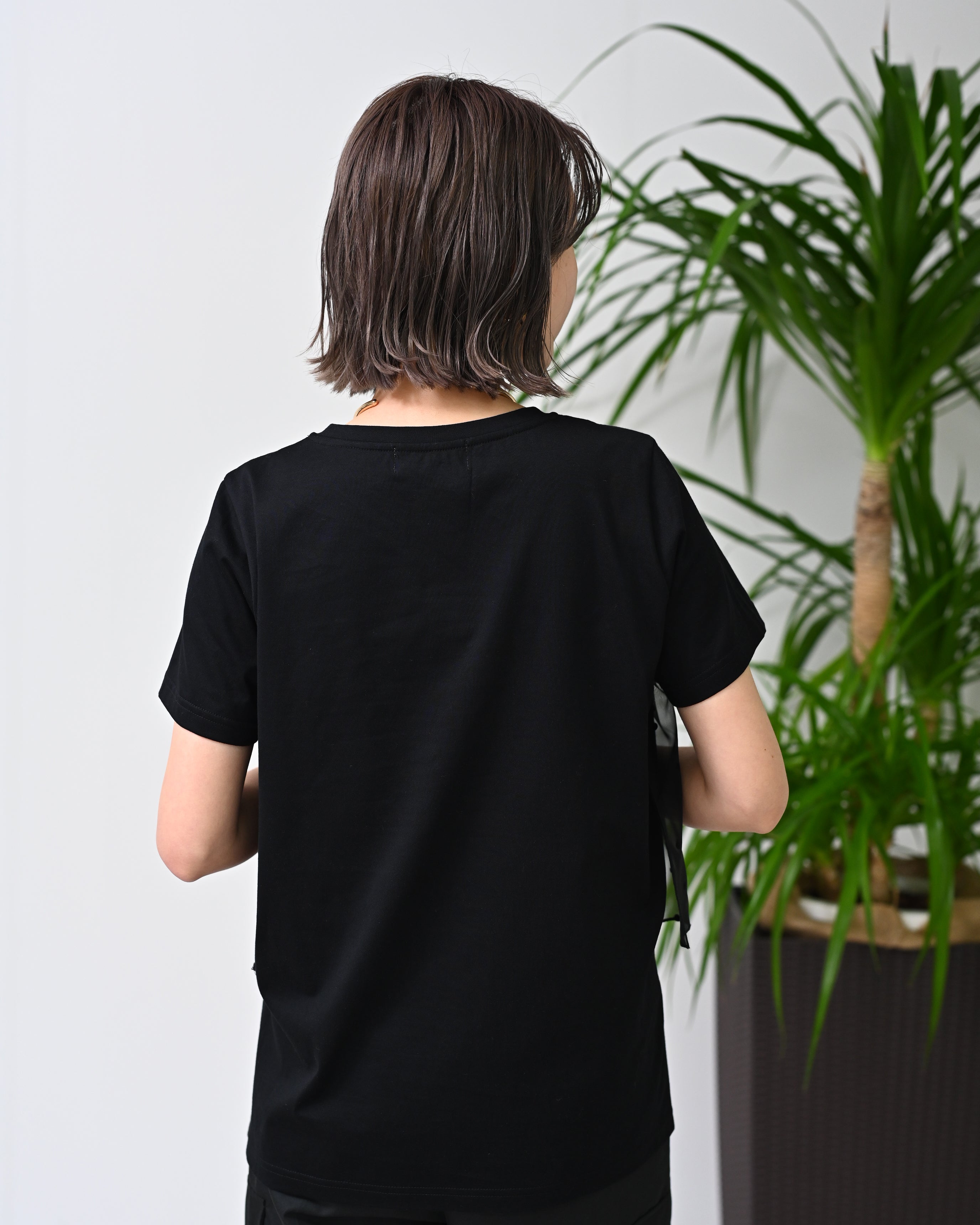フロントギャザーチュールトップス