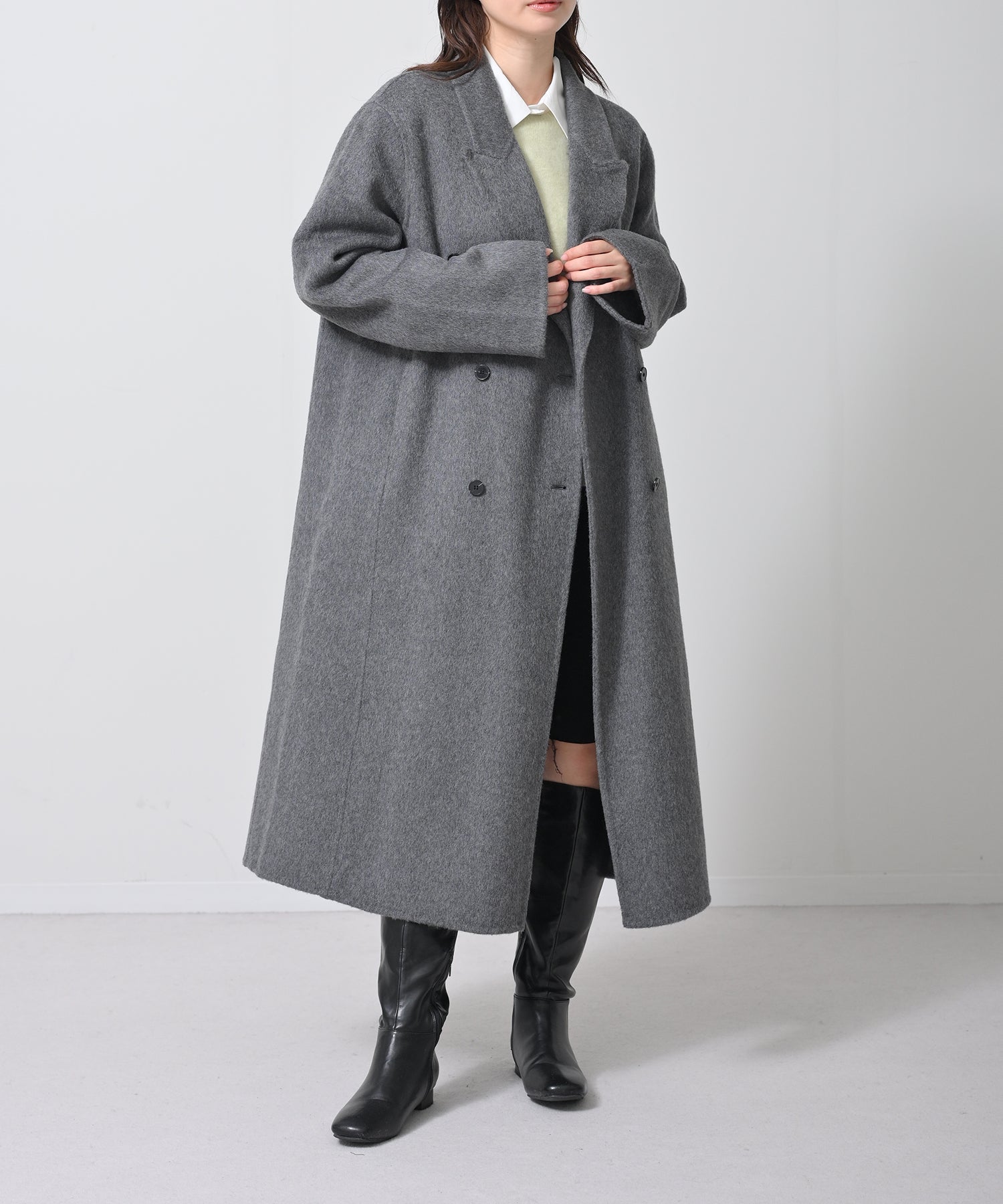 完売のため再生産】Structured Double Wool Coat
