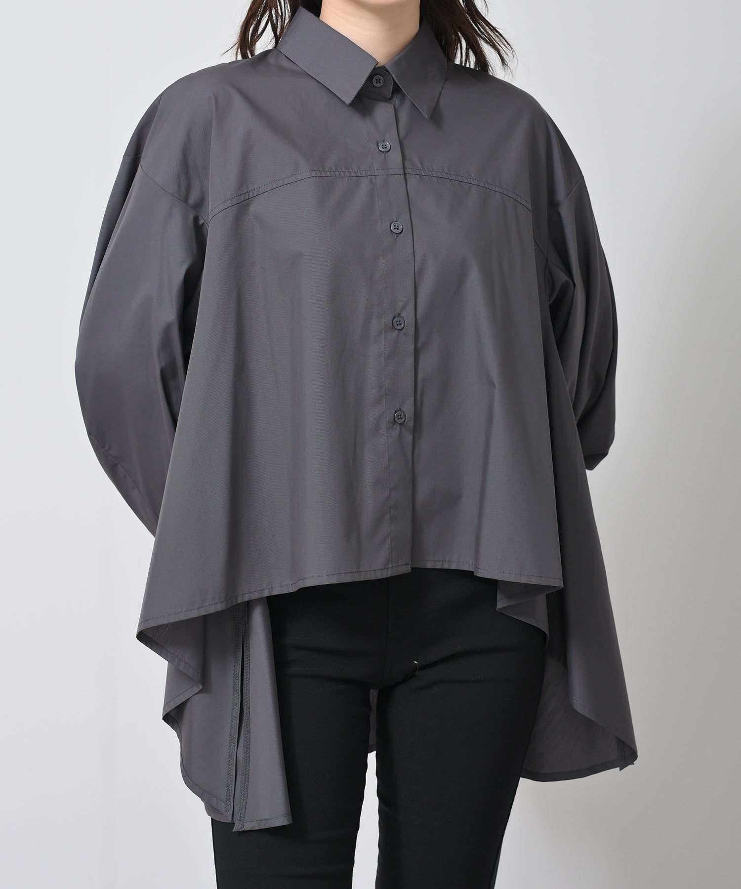 Dolman Sleeve Blouse with Panel Detail