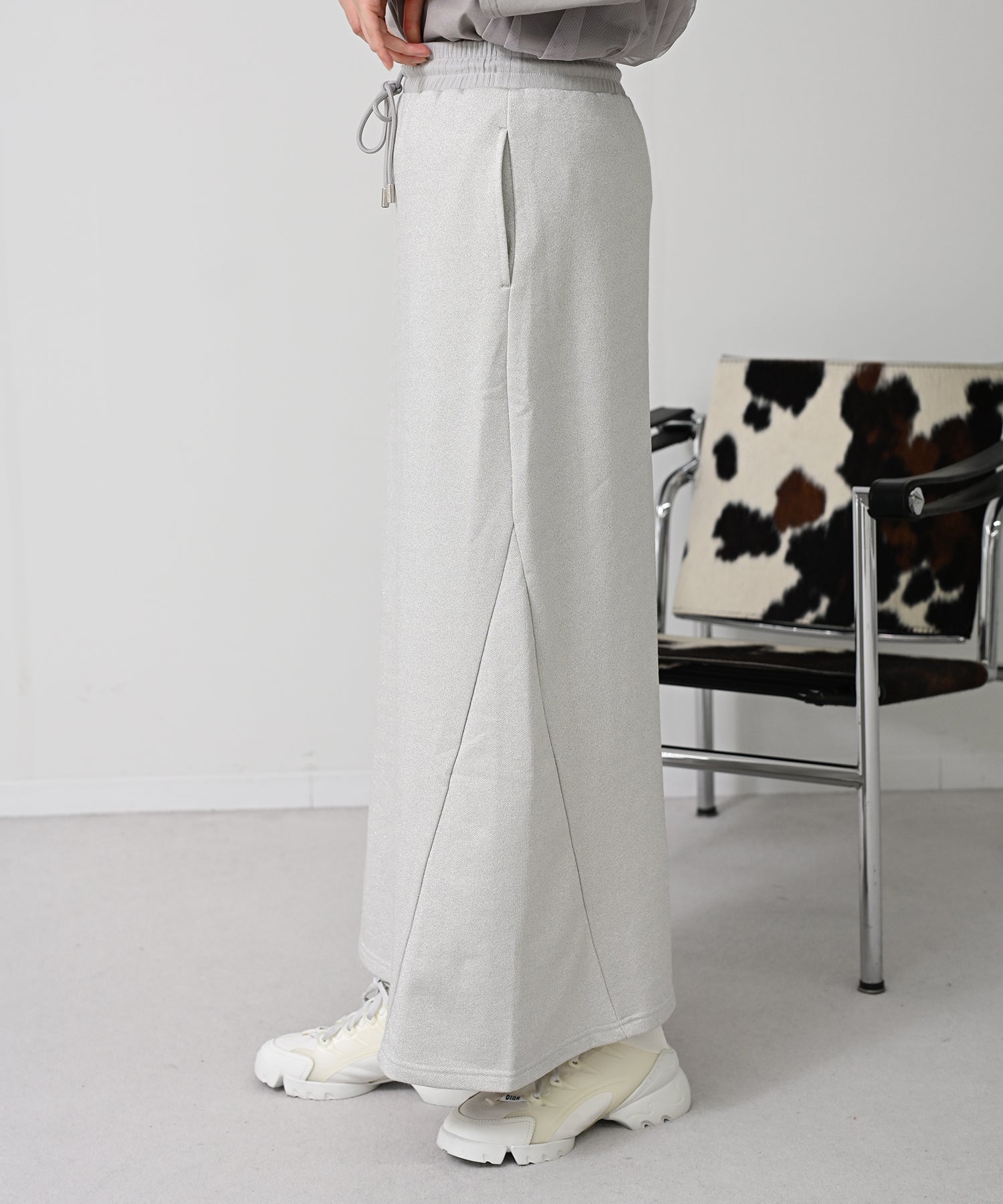 Lame Sweat Skirt