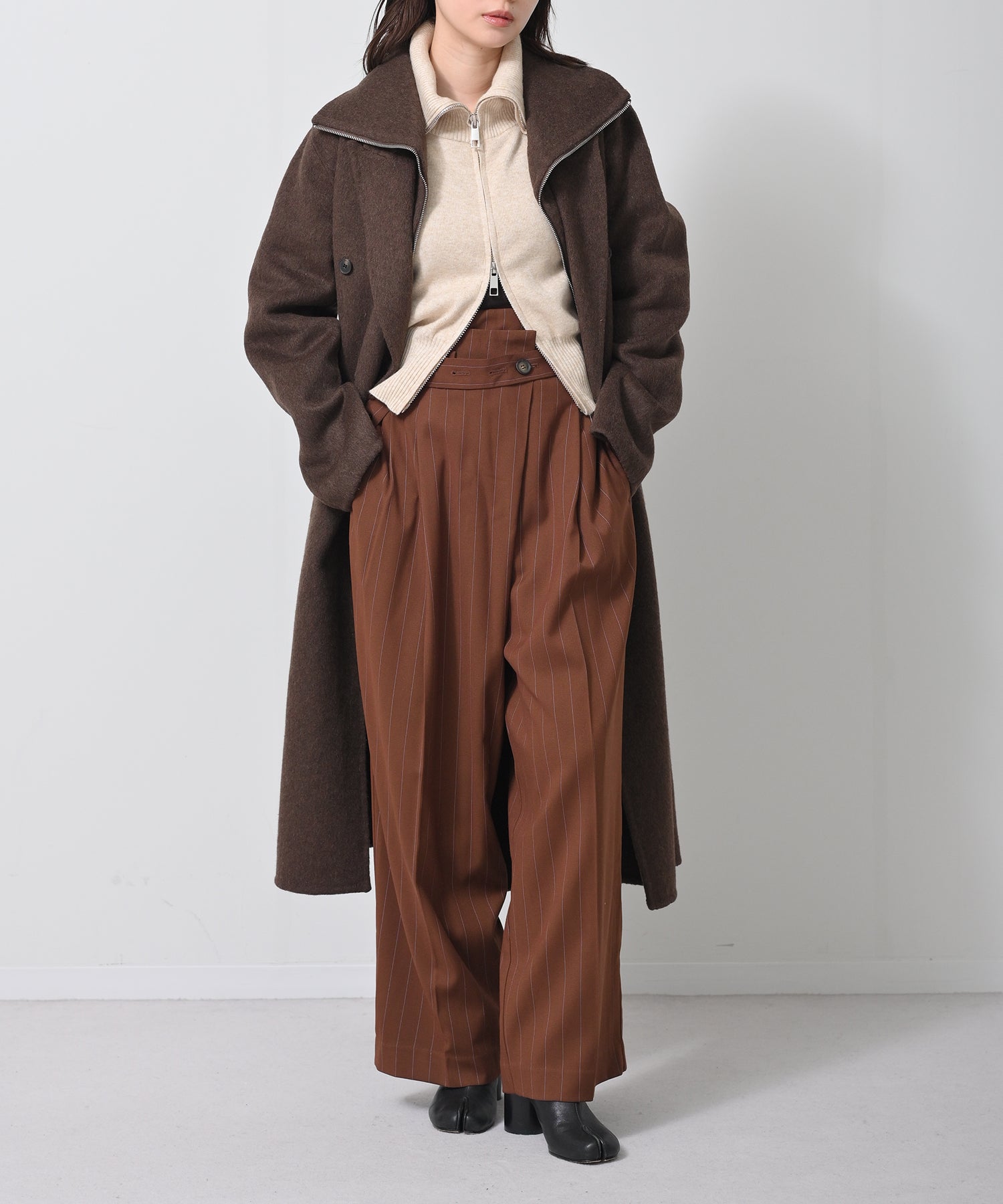 完売のため再生産】Structured Double Wool Coat
