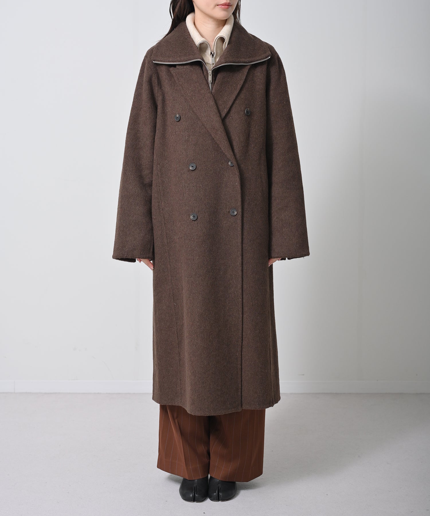 完売のため再生産】Structured Double Wool Coat