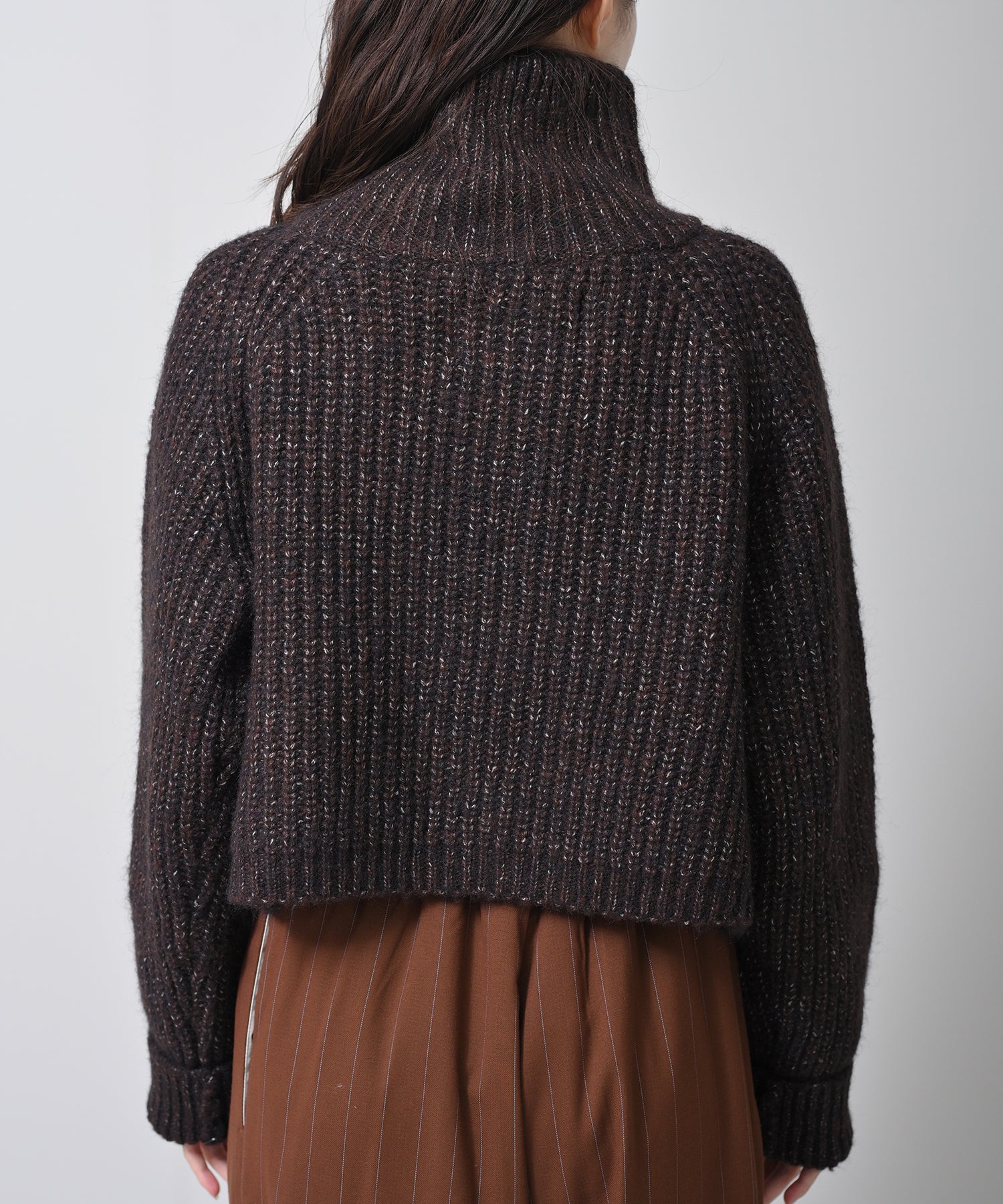 Chunky Zip-Up Knit Jacket