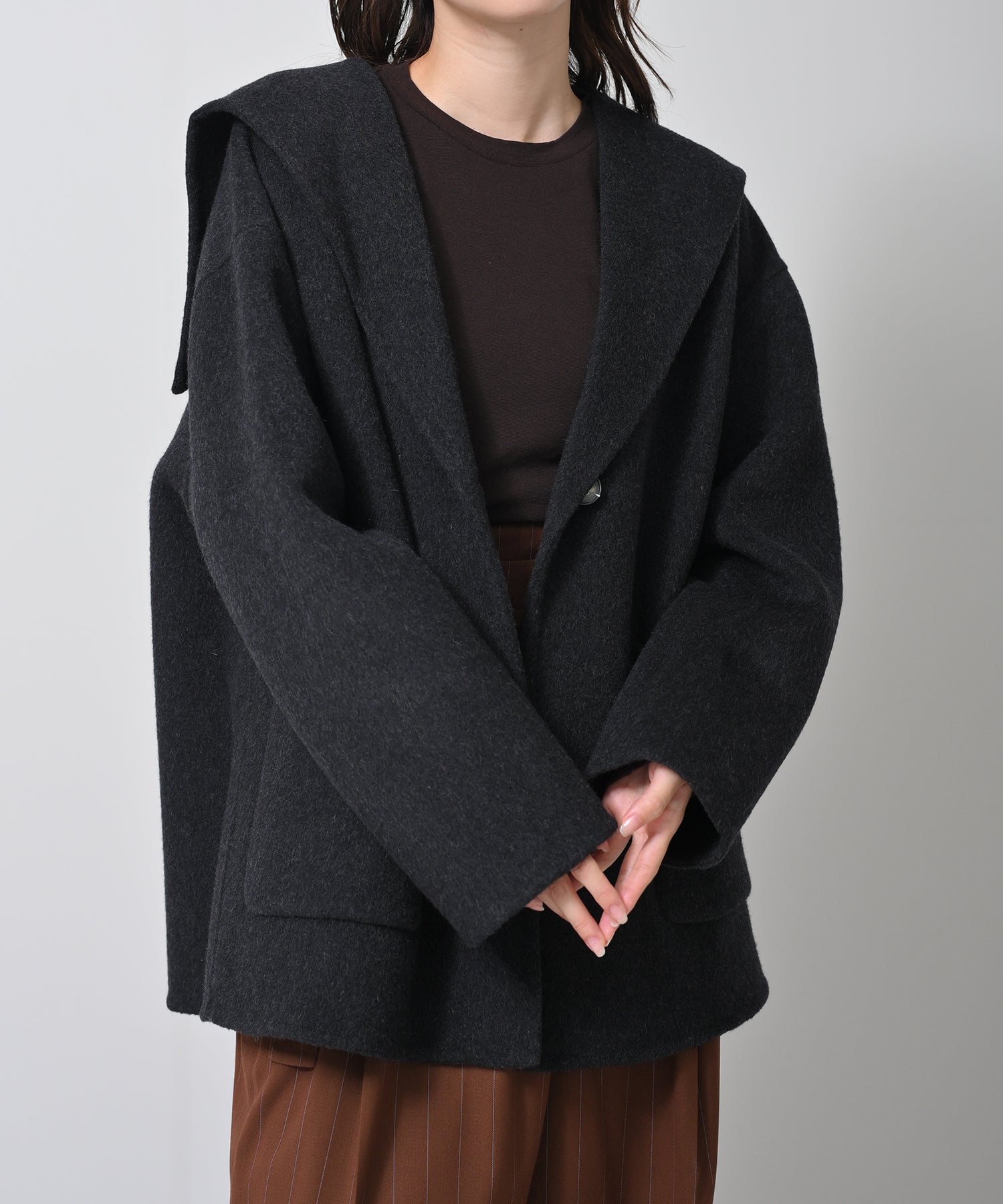 Timesale】Sailor Collar Short Coat