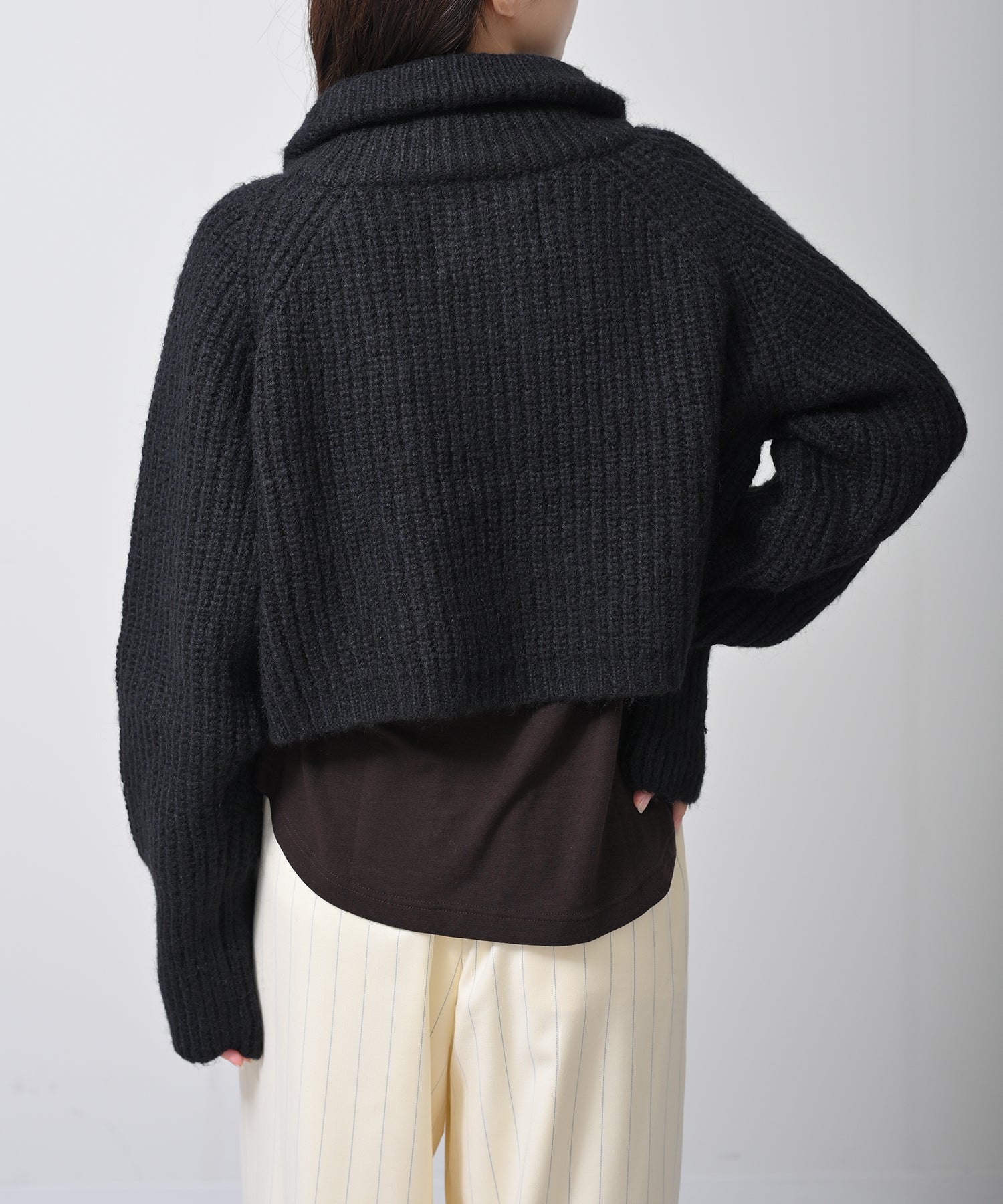 Chunky Zip-Up Knit Jacket