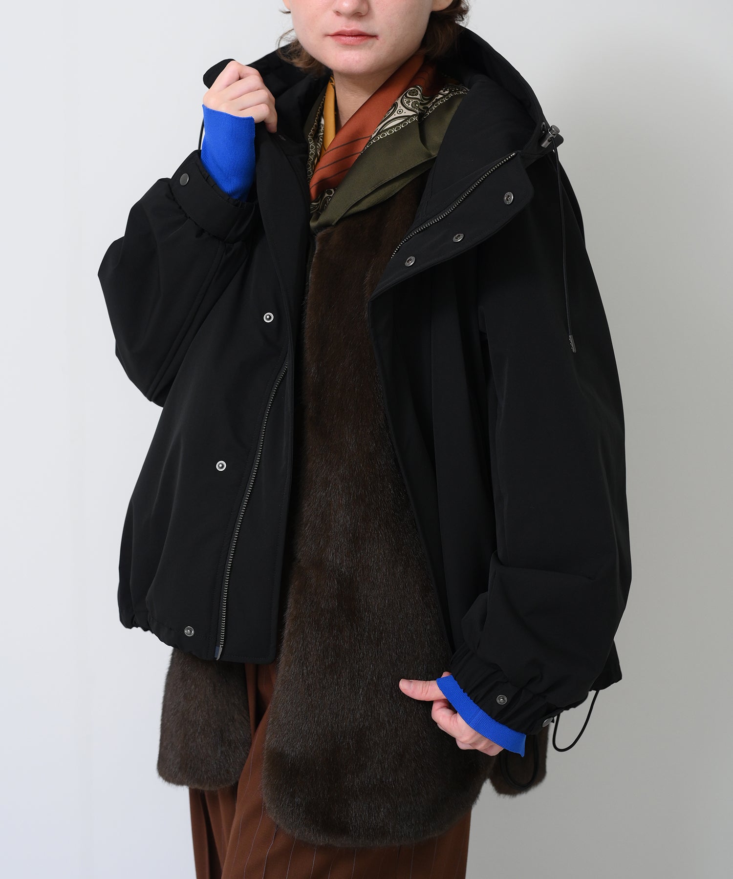 ブラック×ブラウン　model：H163