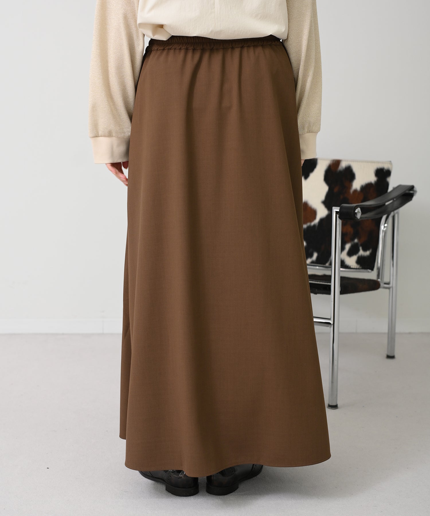 マークアンドロナ スカート S ブラウン MLW-18S-E30（113）a Mode Easy Skirt