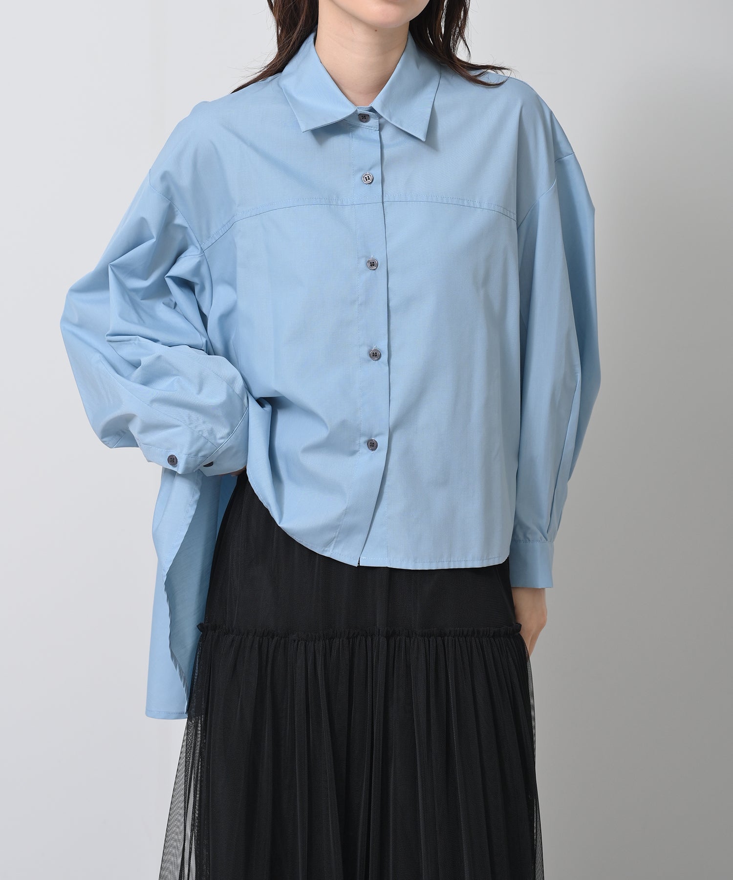 Dolman Sleeve Blouse with Panel Detail