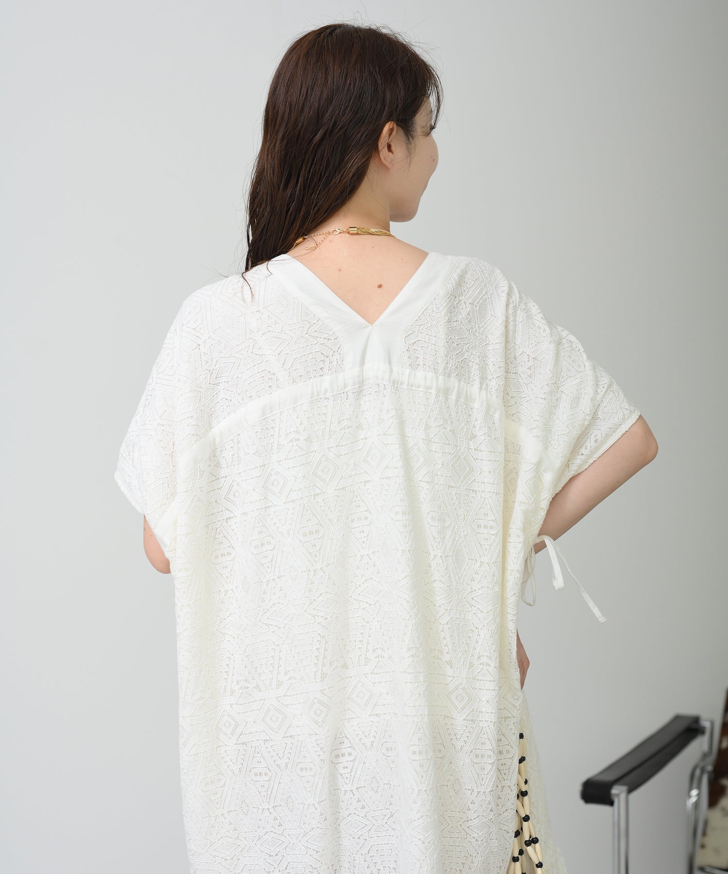 ワンピース Roberto White レースドレスワンピース