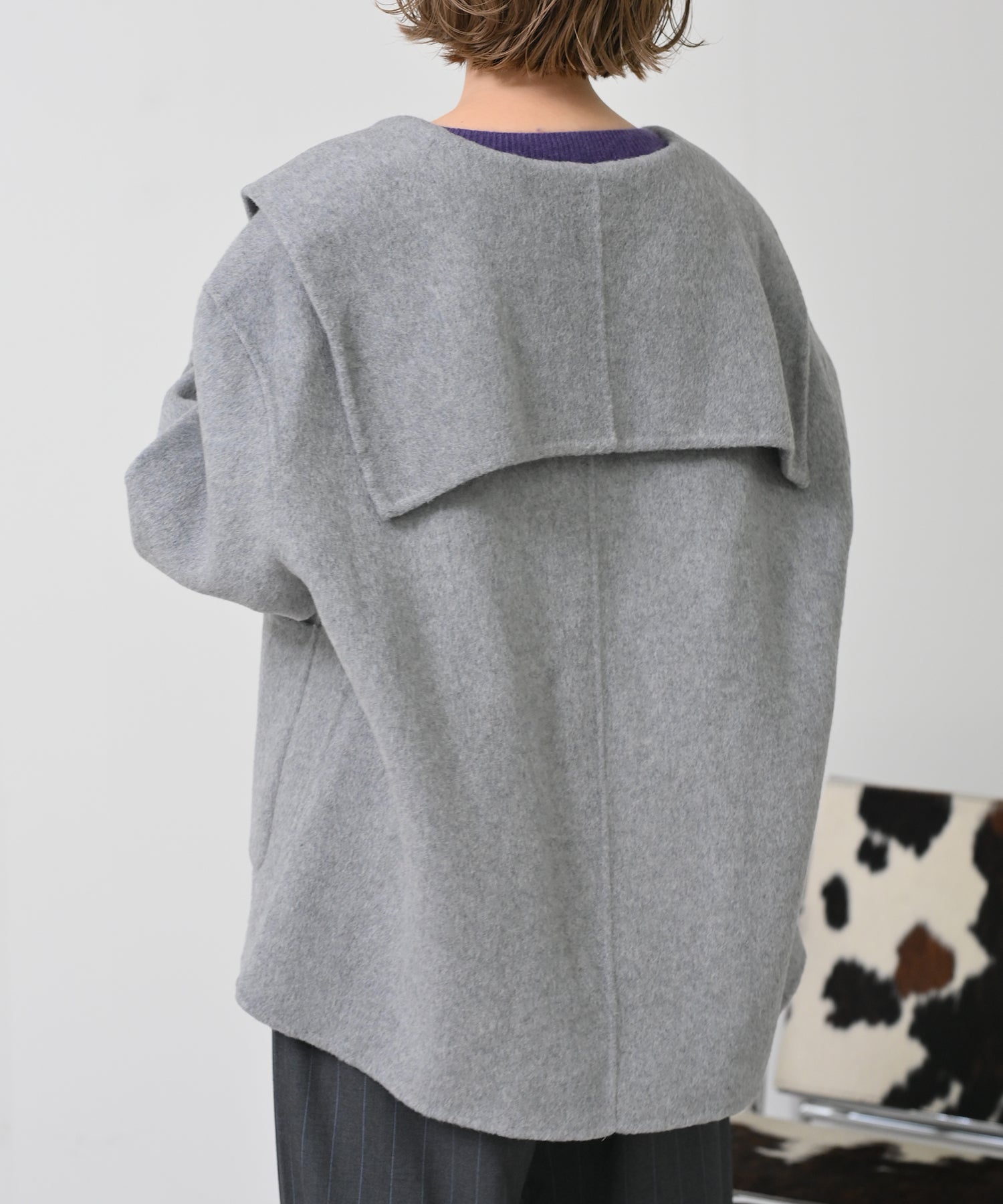 Sailor Collar Short Coat