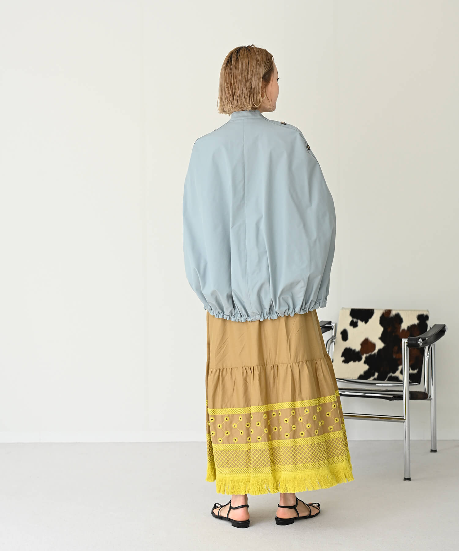 【Secretsale】Side Button Poncho