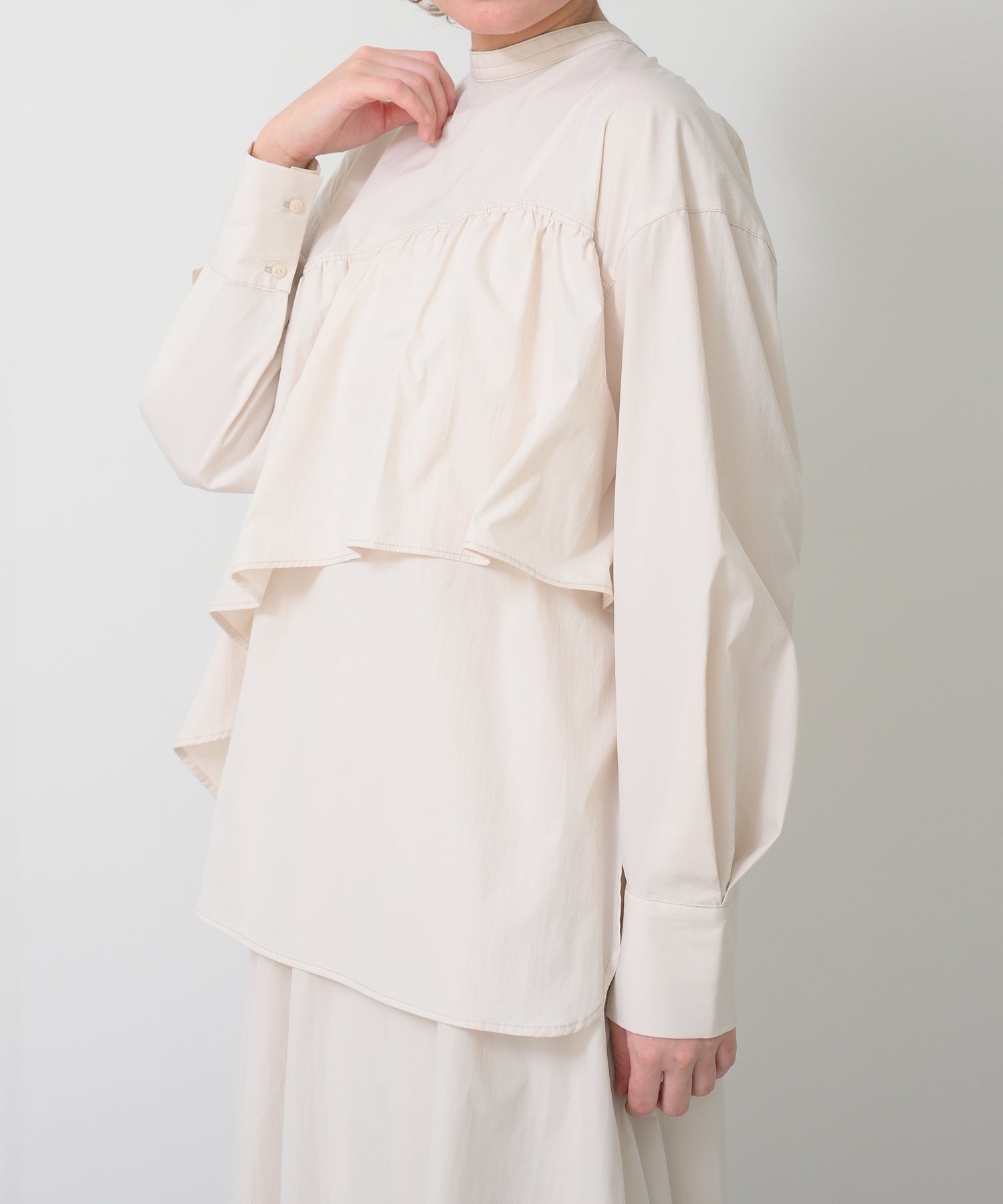 2-way Broad Frill Blouse