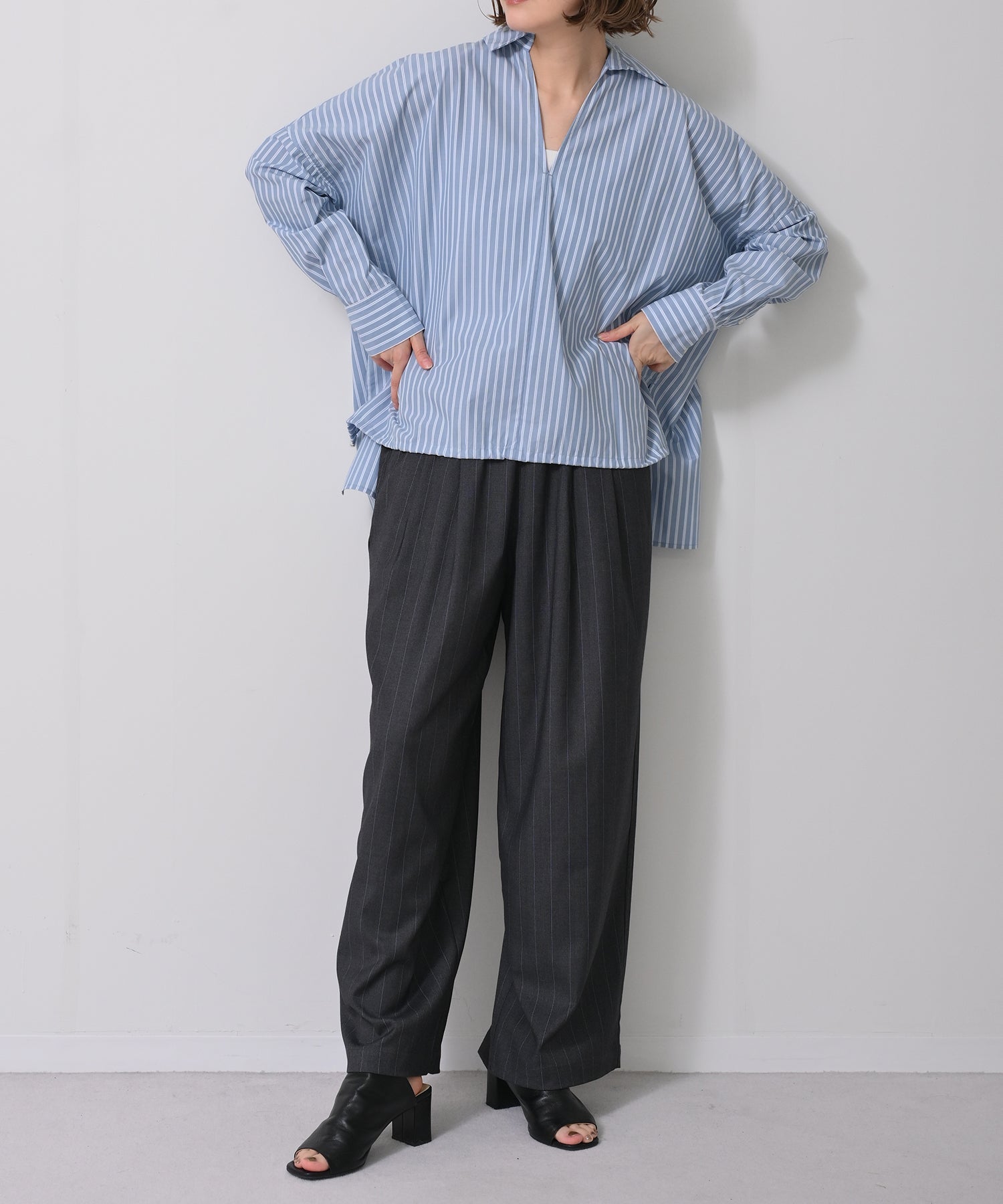 グレーストライプ　model：H167