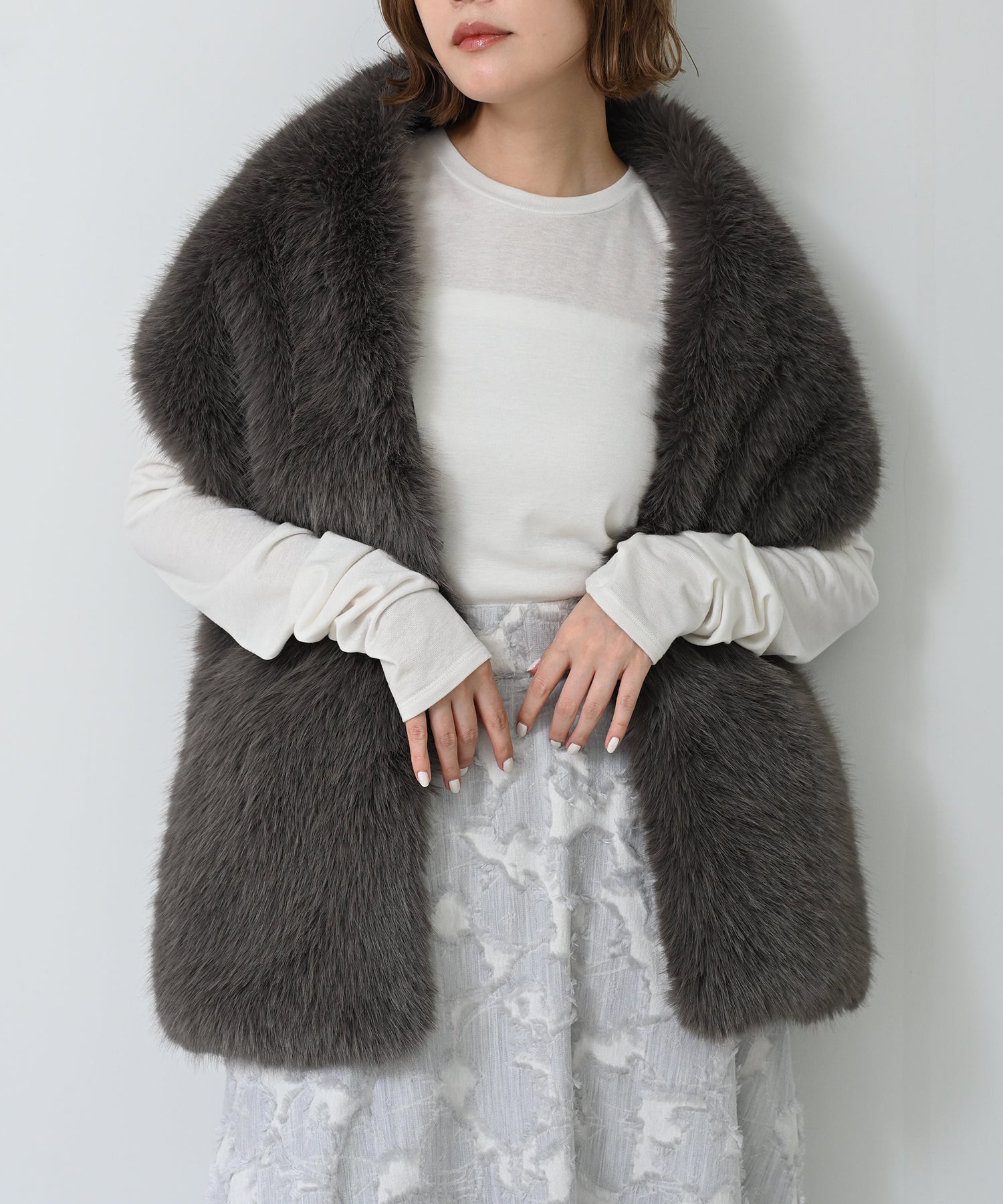 Faux Fur Wrap Stole