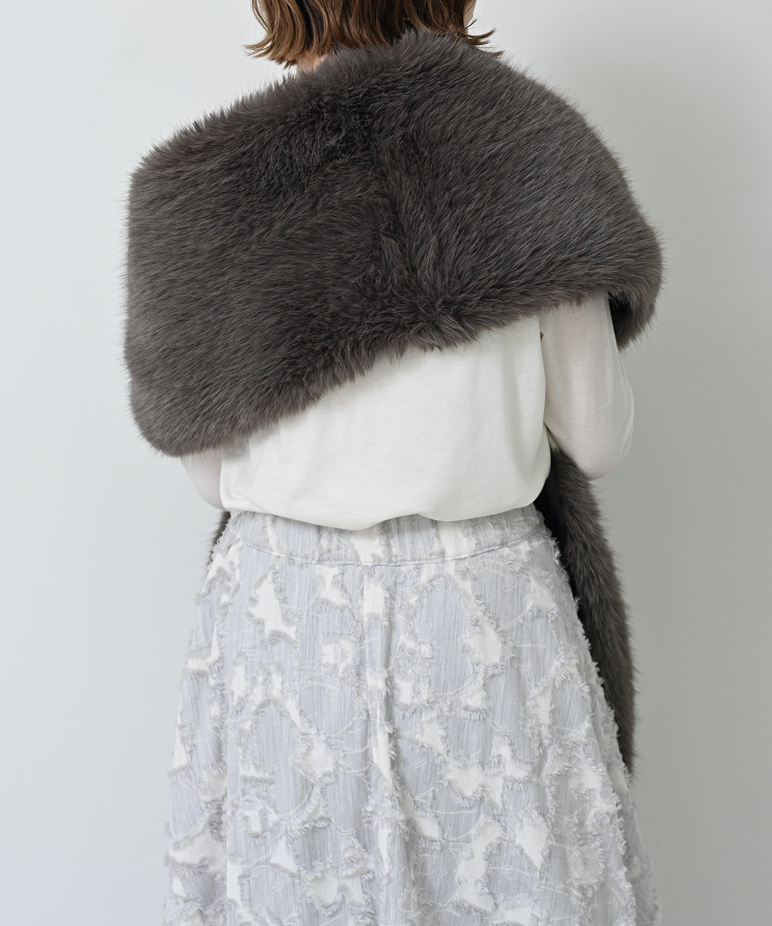 Faux Fur Wrap Stole