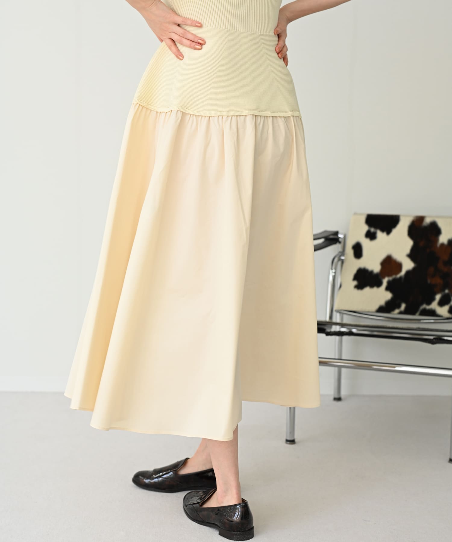 【Secretsale】V-neck knit dress