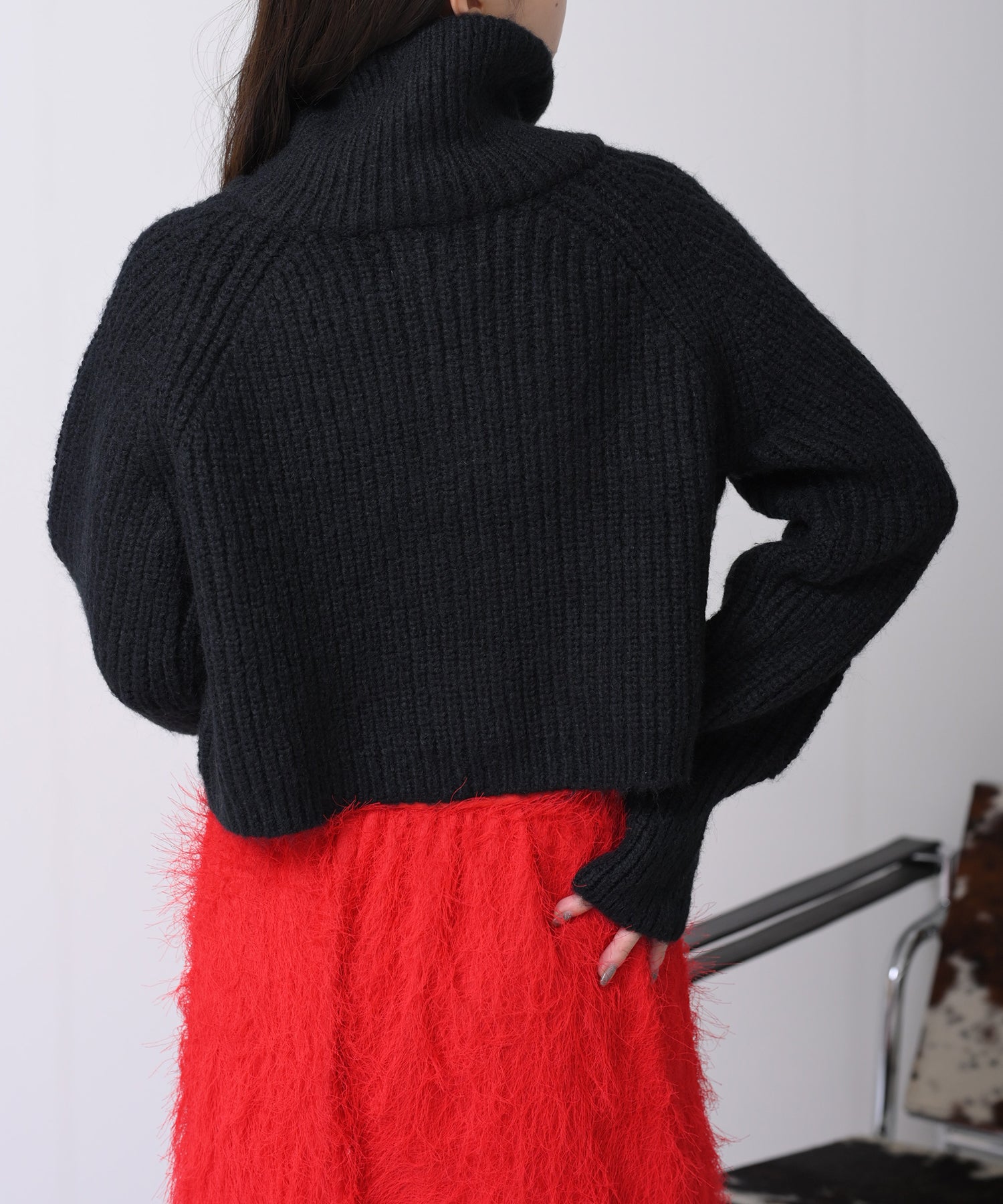 Chunky Zip-Up Knit Jacket