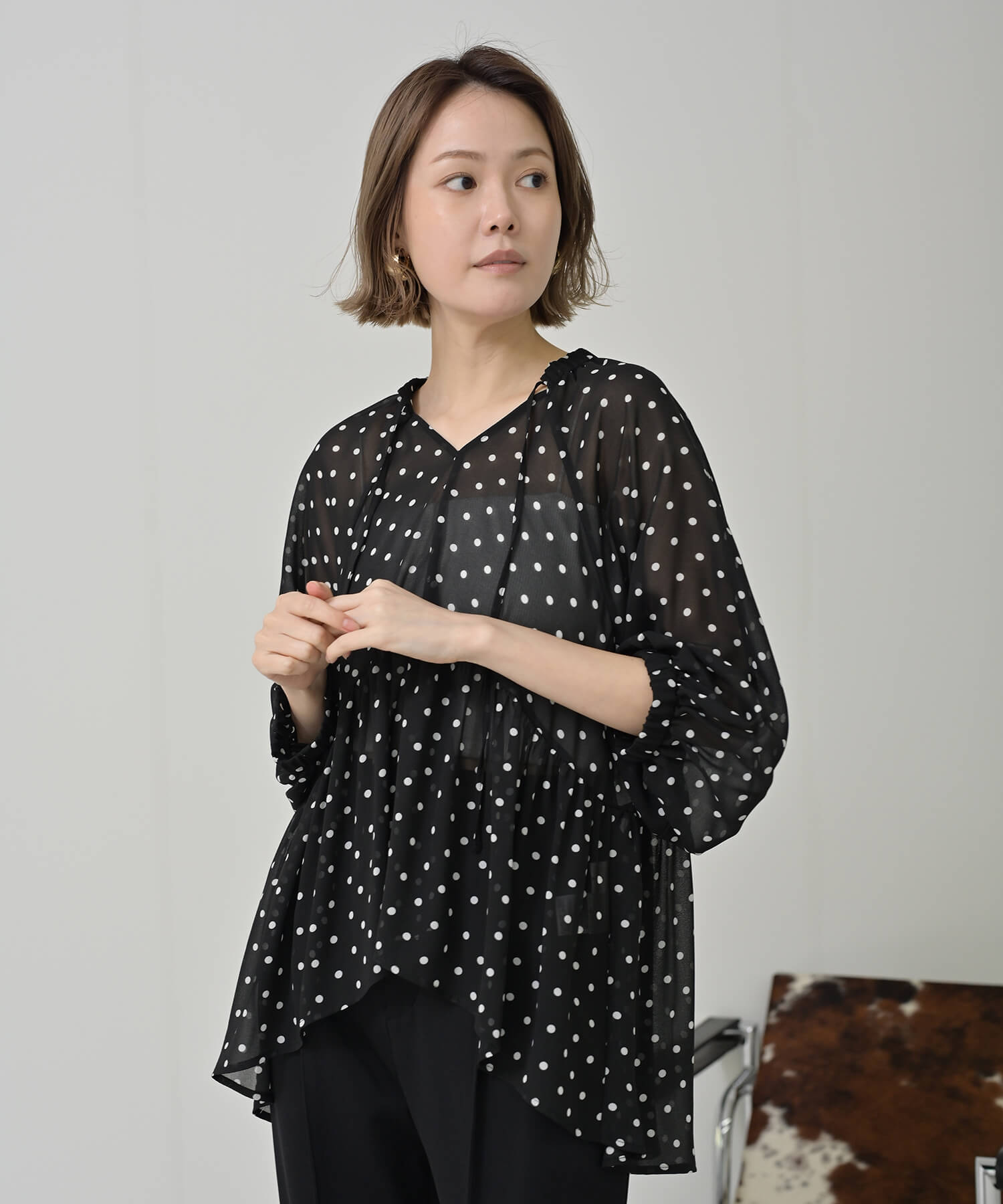 BLACK　model：H167　着用サイズ：FREE