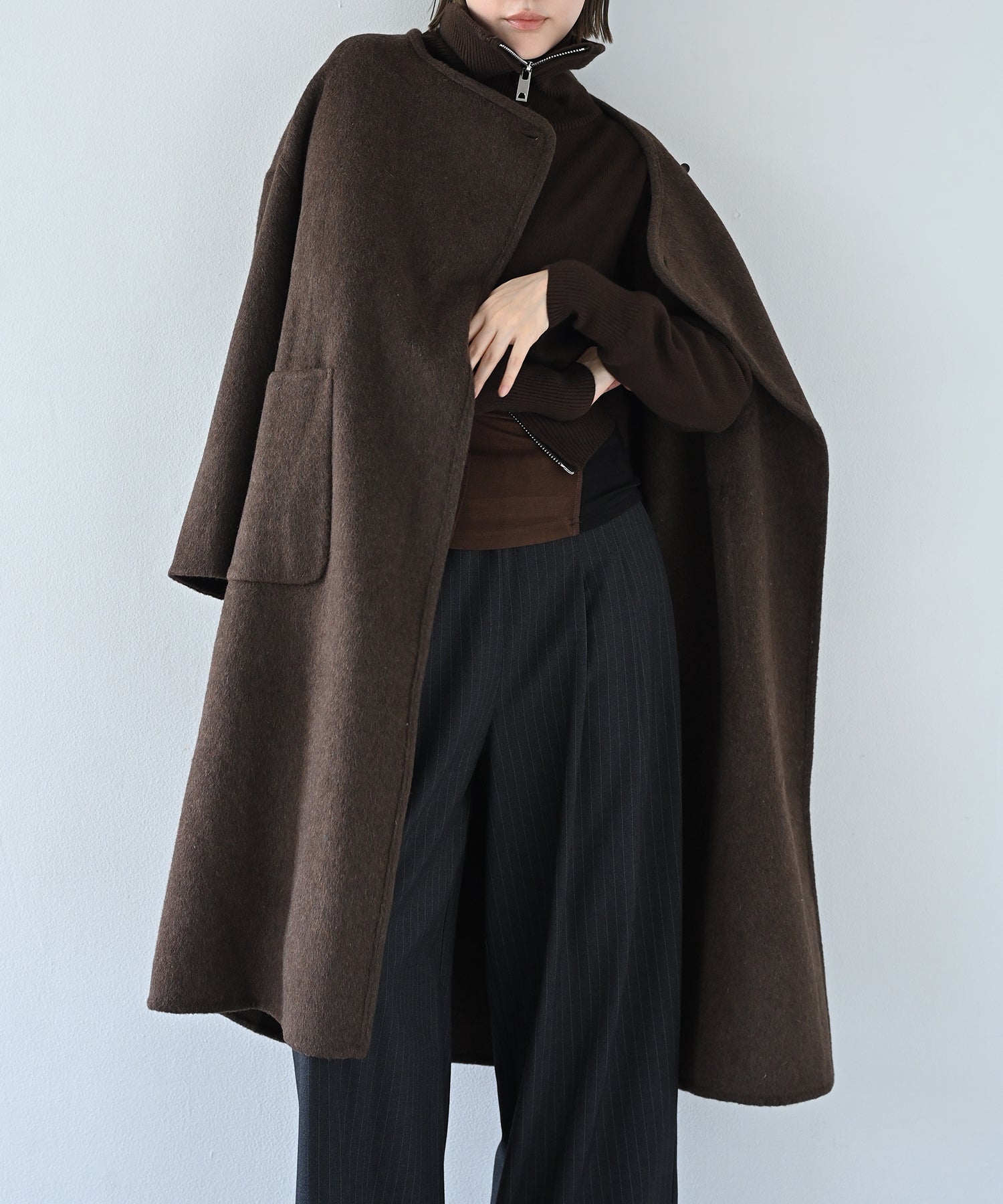 極美品⭐️Y's for men 変形 ベルテッドロングコート ブラウン系 M位 極美品⭐️Y's for men 変形 ベルテッドロングコート ブラウン系 M位