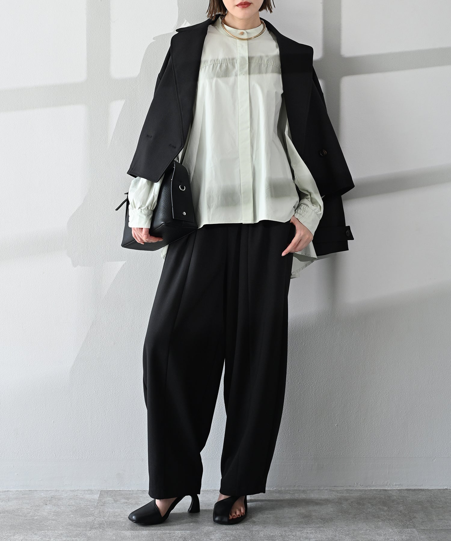 Airy Flare Cotton Blouse